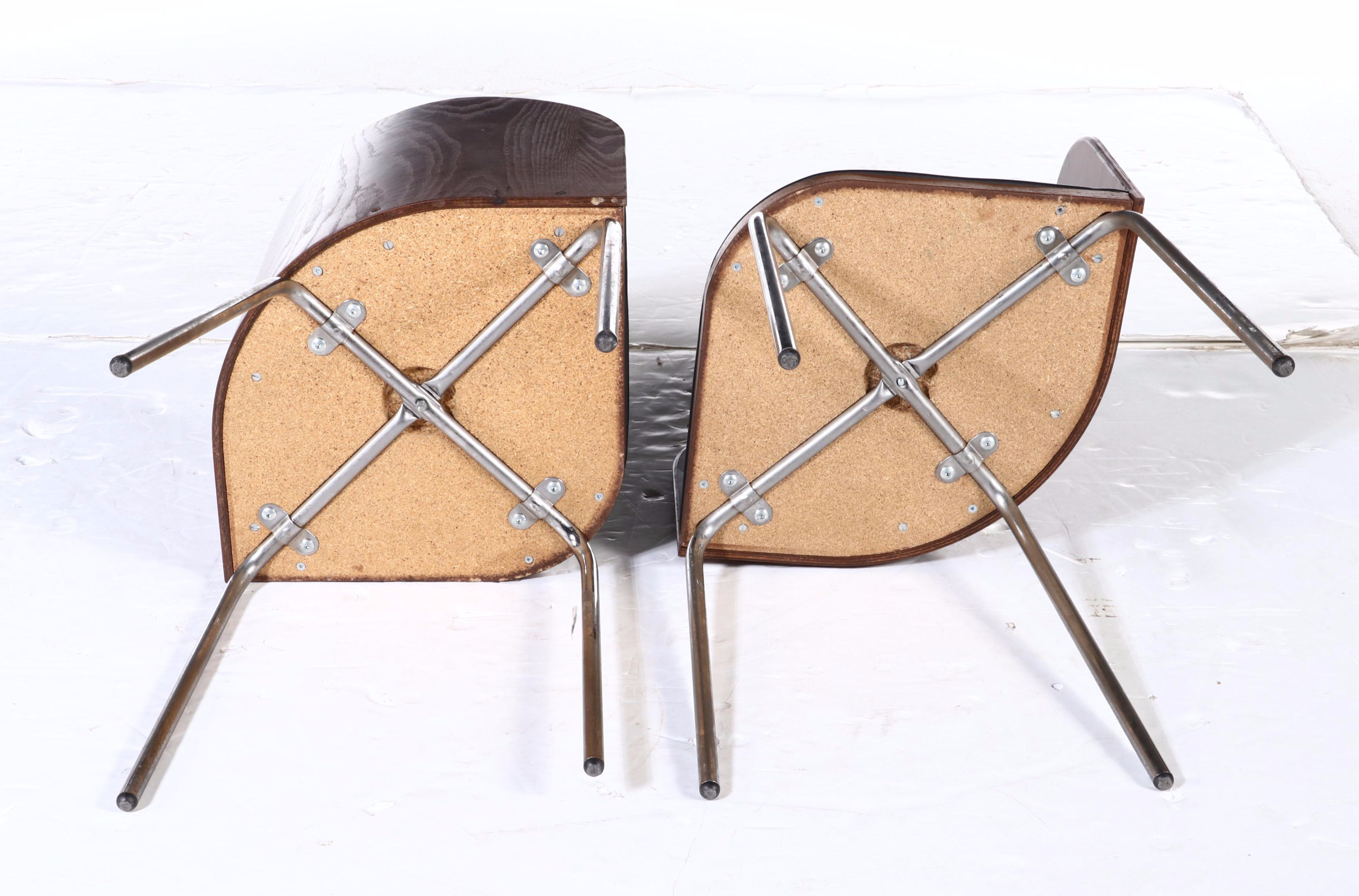 Five-Piece Sandra Kragnert for IKEA "Fusion" Ash-Veneered and Steel Dining Set