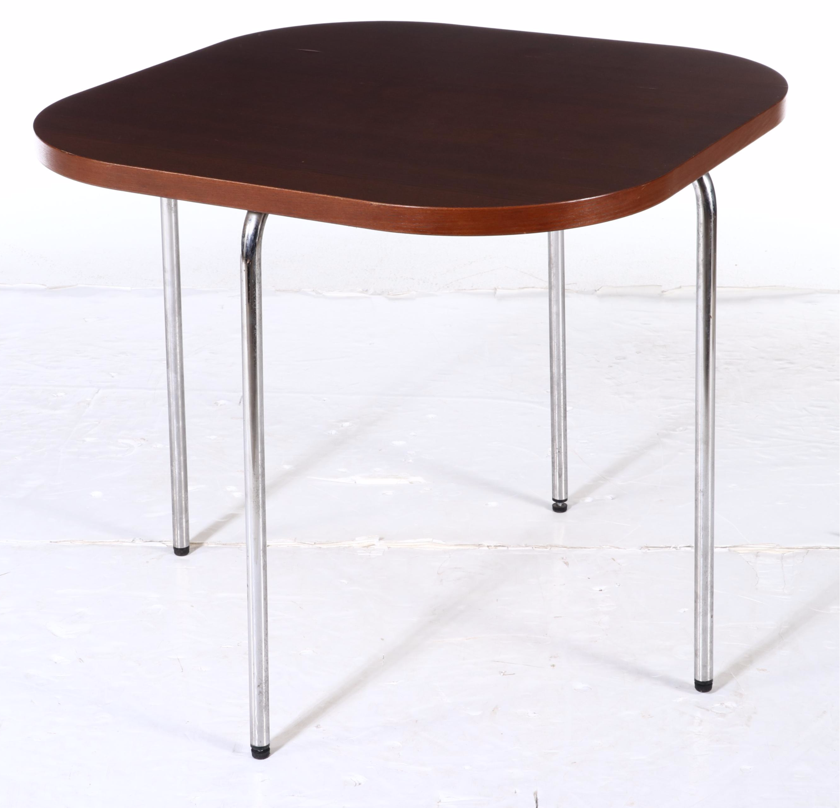 Five-Piece Sandra Kragnert for IKEA "Fusion" Ash-Veneered and Steel Dining Set