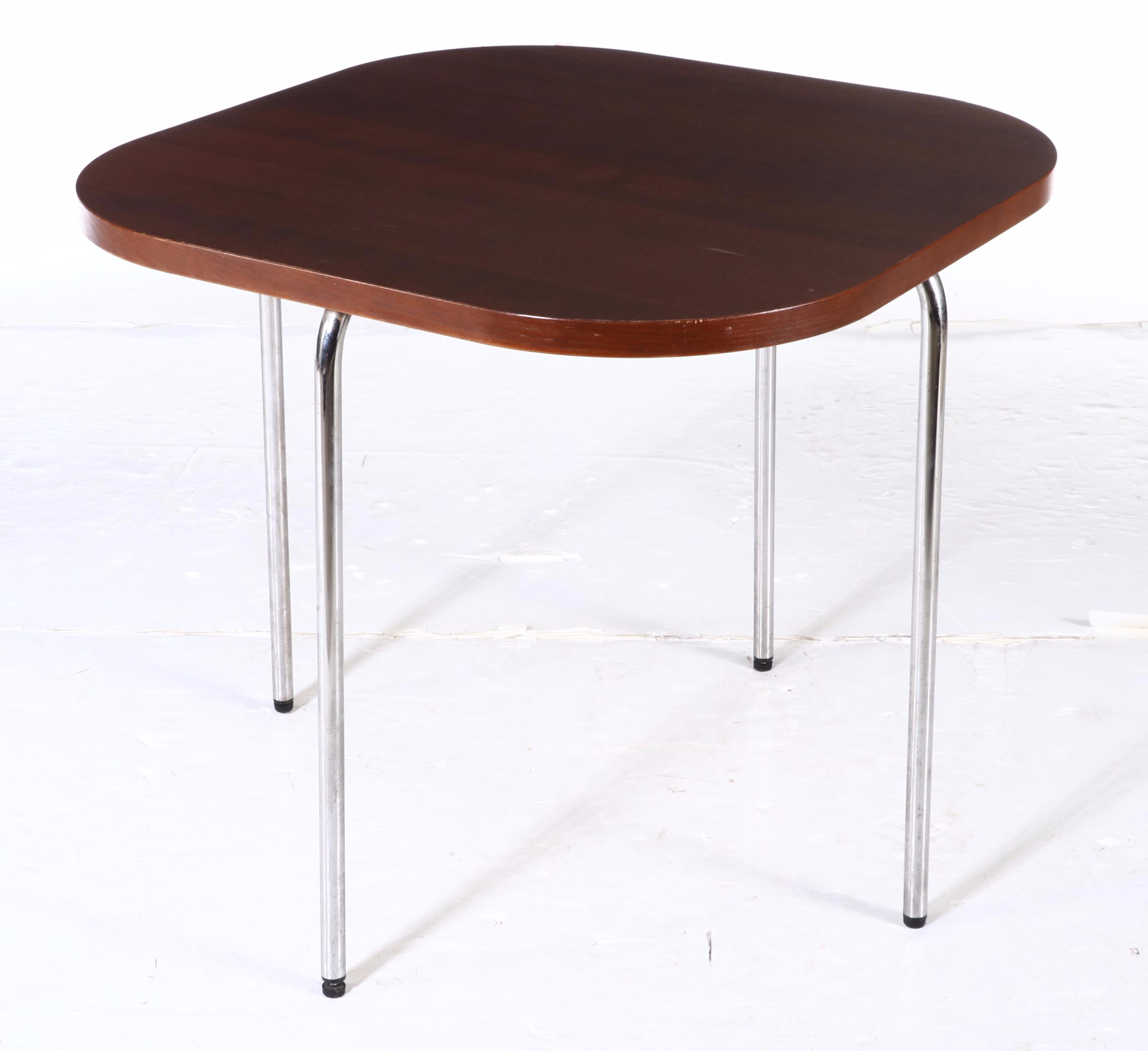 Five-Piece Sandra Kragnert for IKEA "Fusion" Ash-Veneered and Steel Dining Set