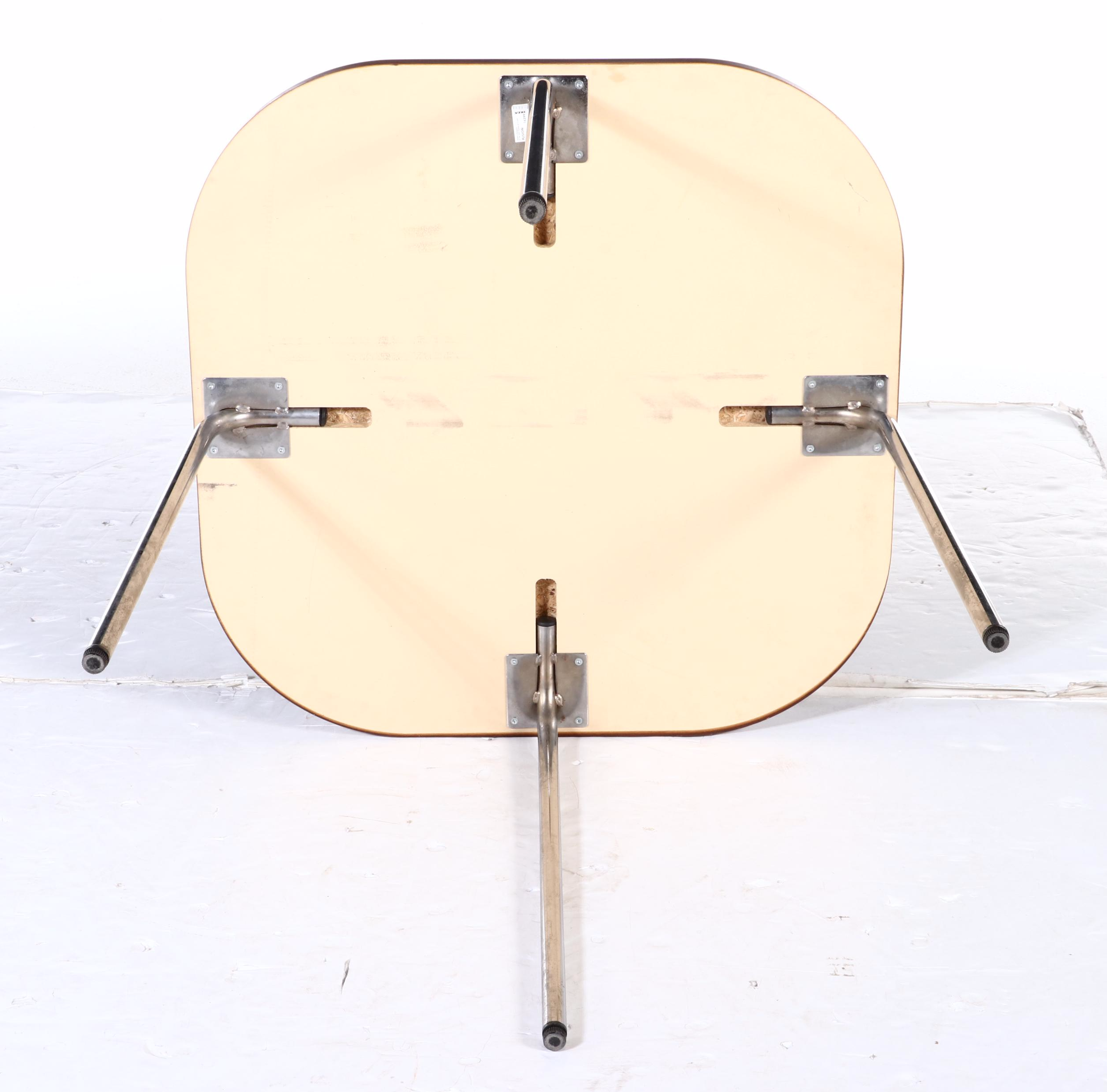 Five-Piece Sandra Kragnert for IKEA "Fusion" Ash-Veneered and Steel Dining Set