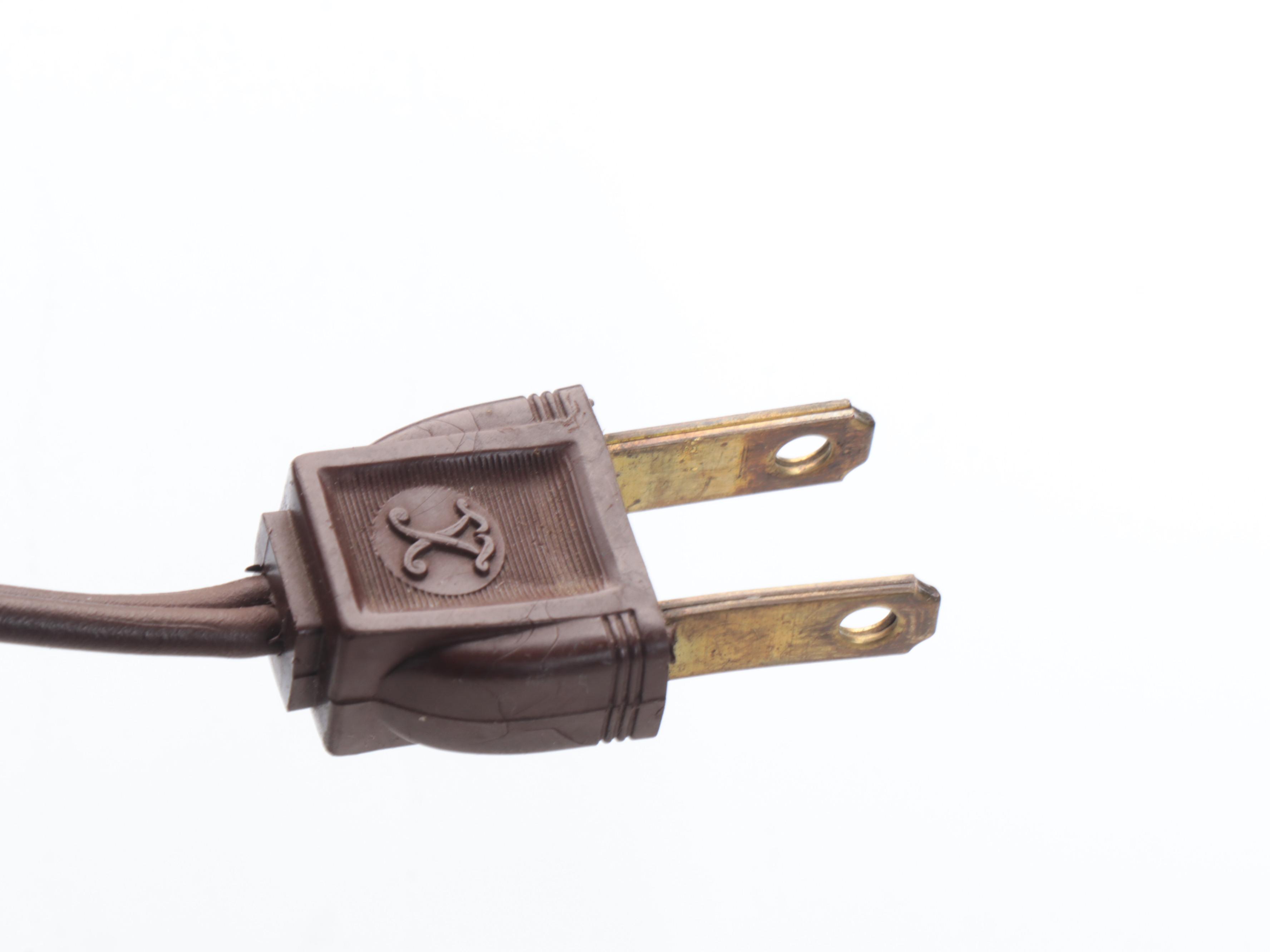 Gerald Thurston Mid Century Modern Teak and Iron Lamp, Mid-20th C.