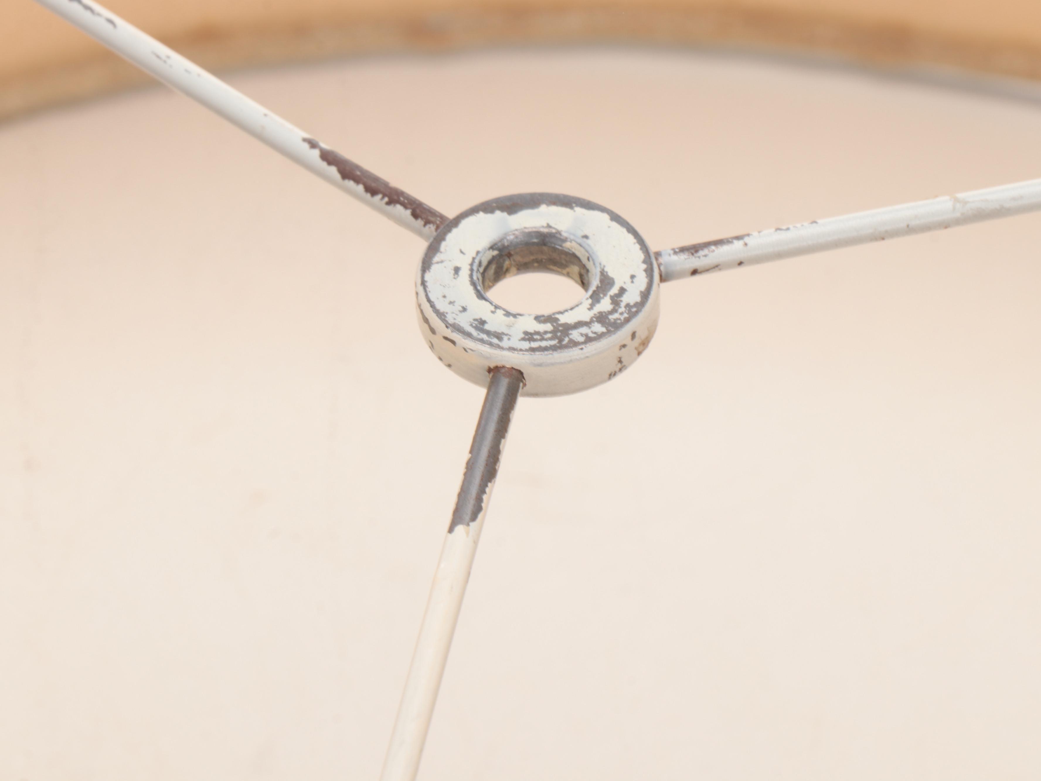 Gerald Thurston Mid Century Modern Teak and Iron Lamp, Mid-20th C.