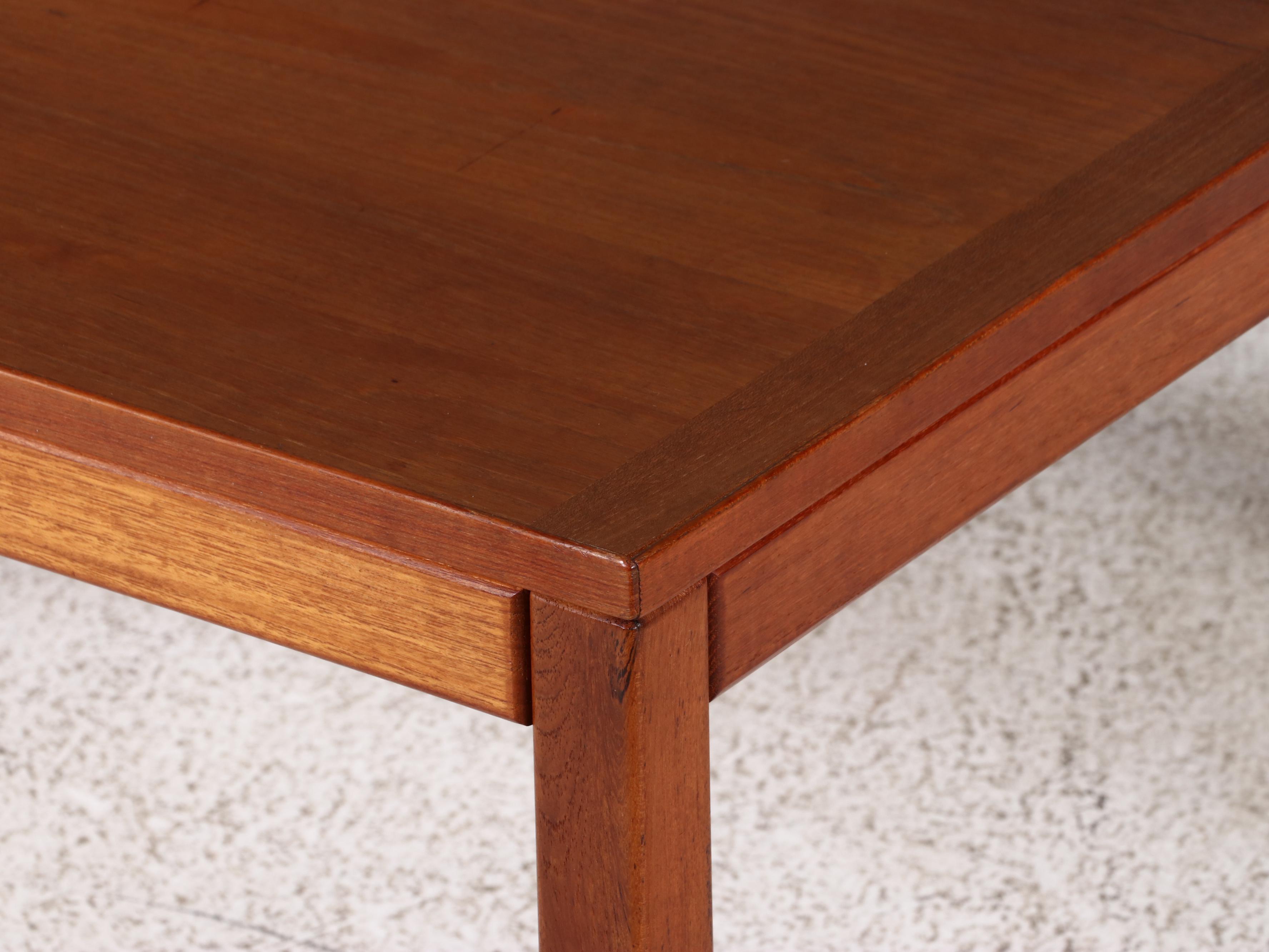 Vejle Stole og Møbelfabrik Danish Modern Teak Coffee Table, dated 1975