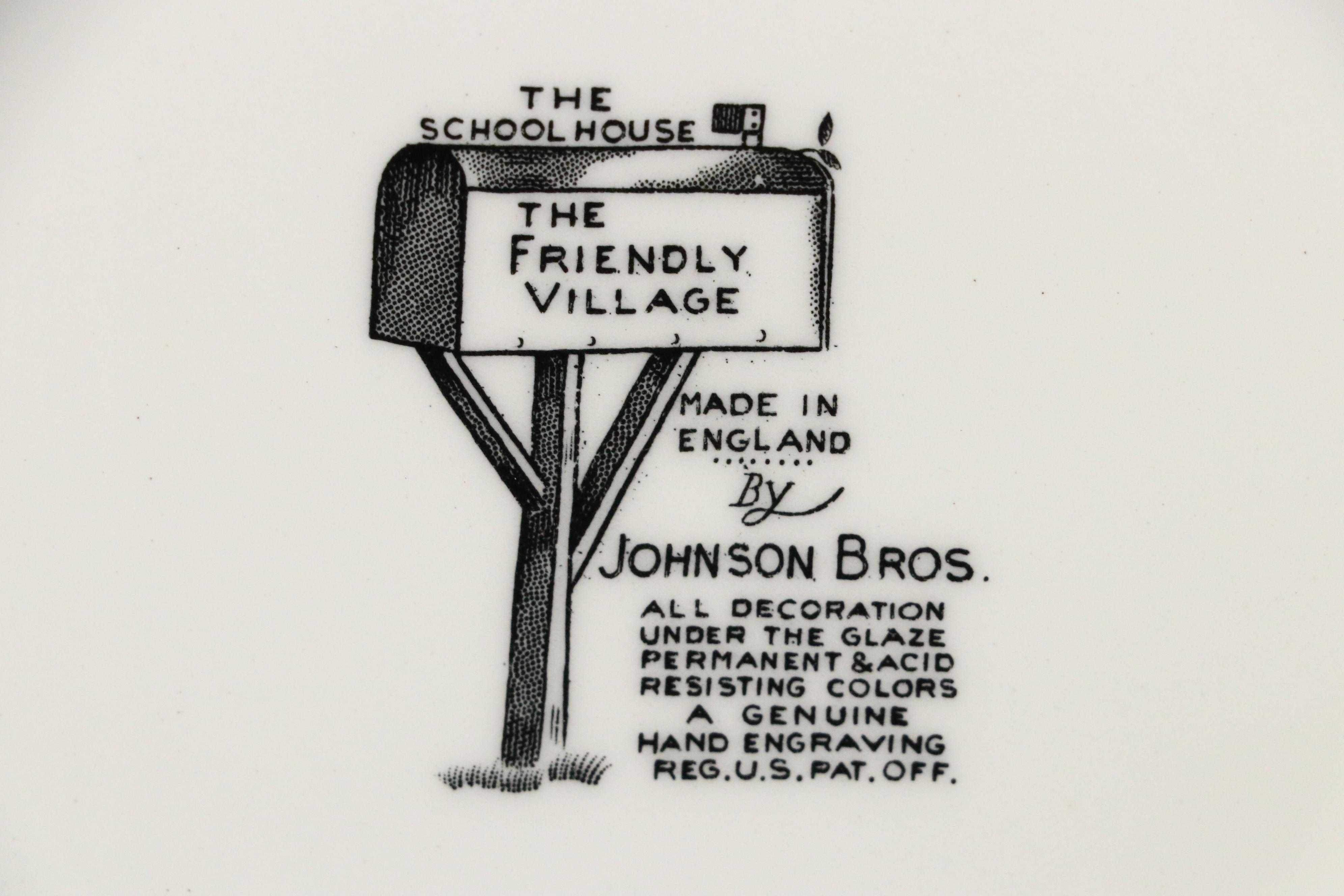 Johnson Brothers "Friendly Village" Plates, Mugs, and Other Dinnerware