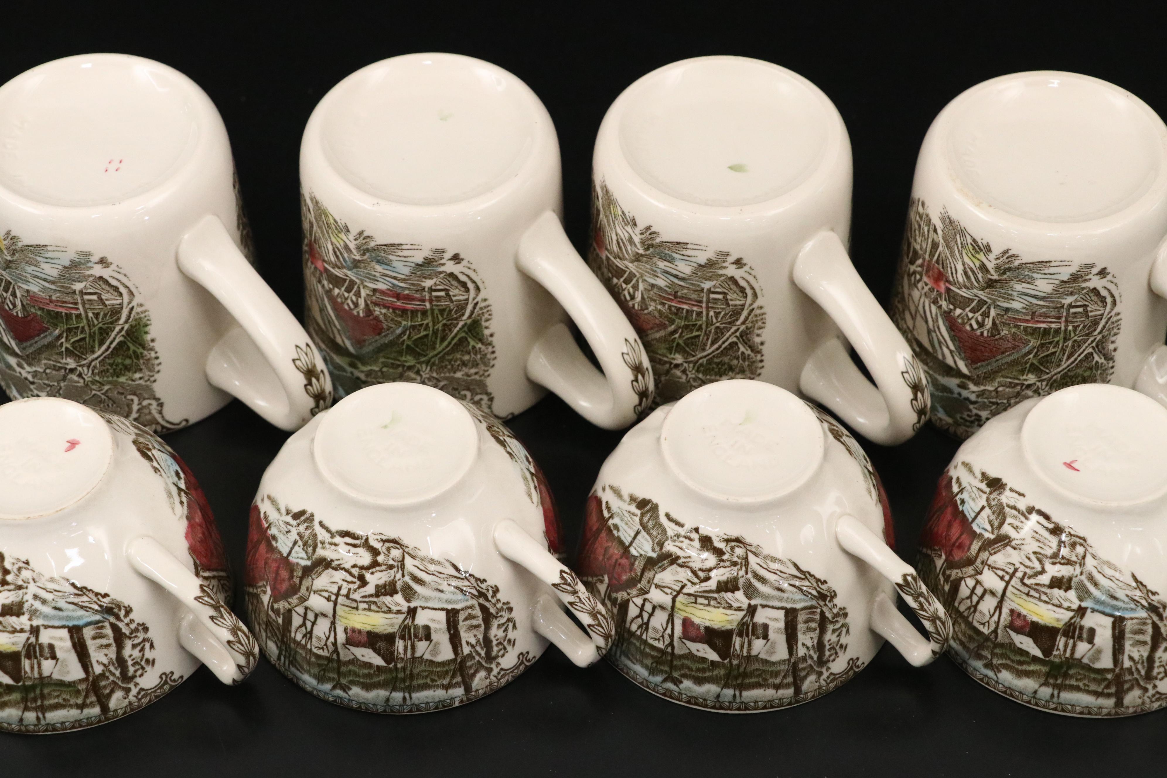 Johnson Brothers "Friendly Village" Plates, Mugs, and Other Dinnerware