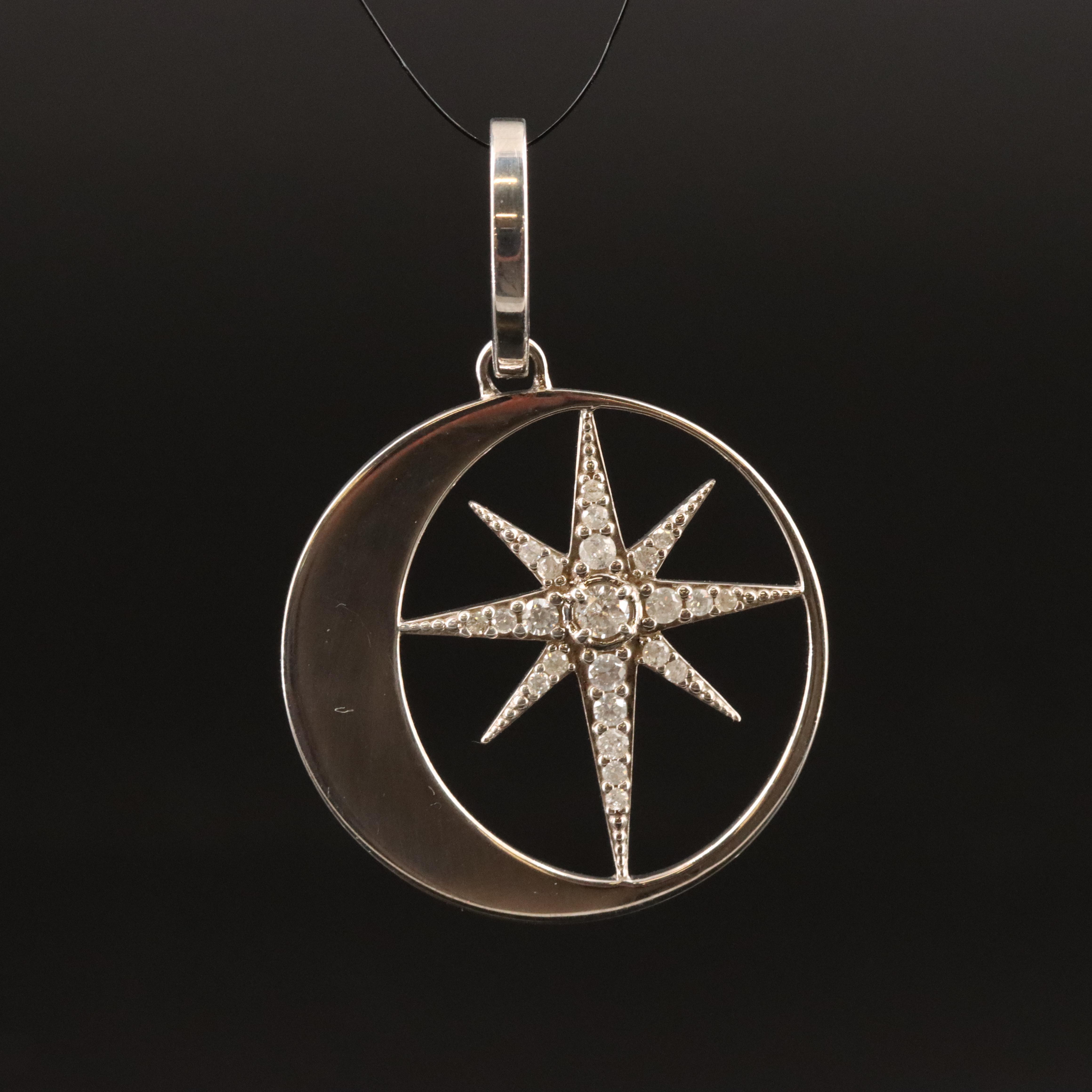 Sheryl Lowe Sterling Diamond North Star Pendant