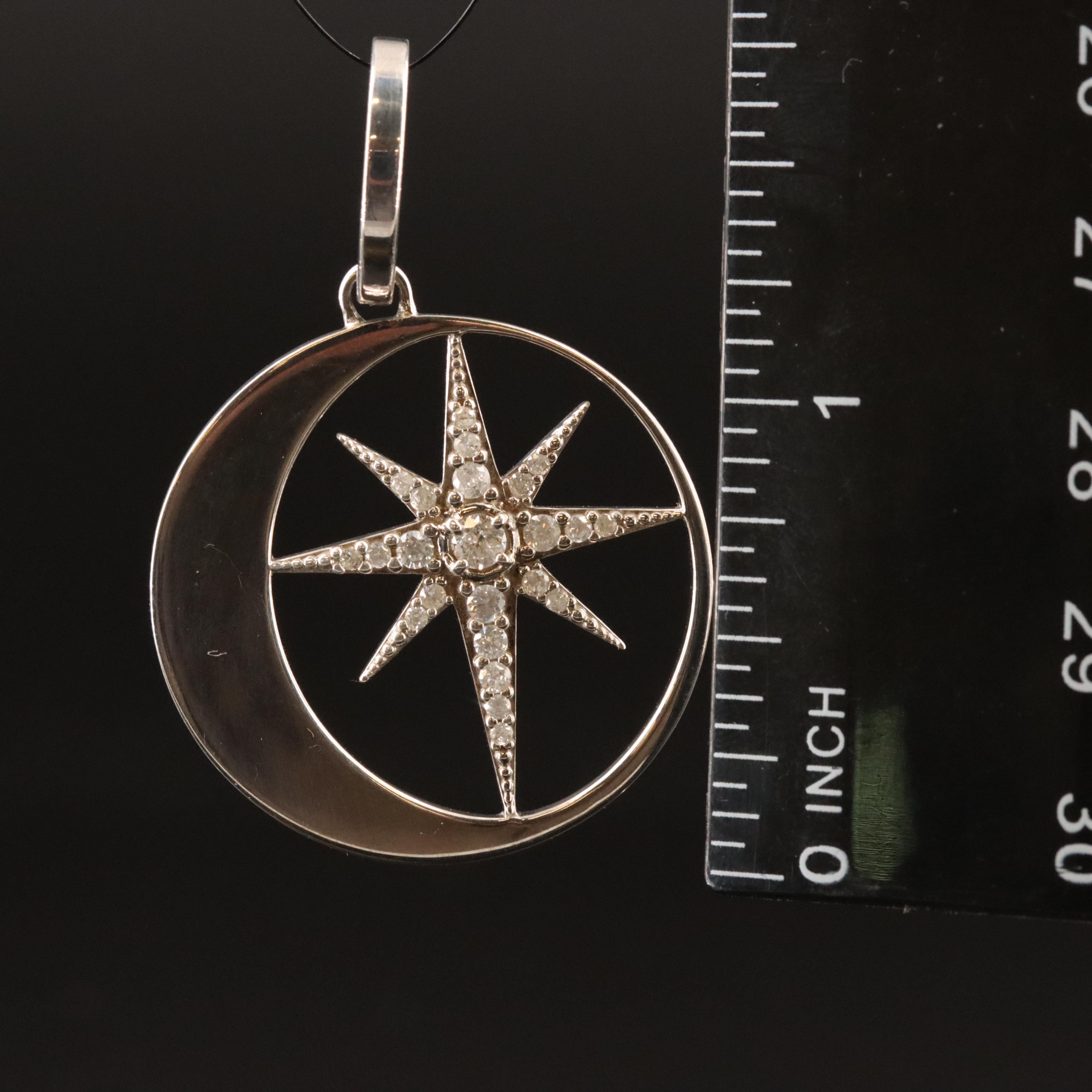 Sheryl Lowe Sterling Diamond North Star Pendant