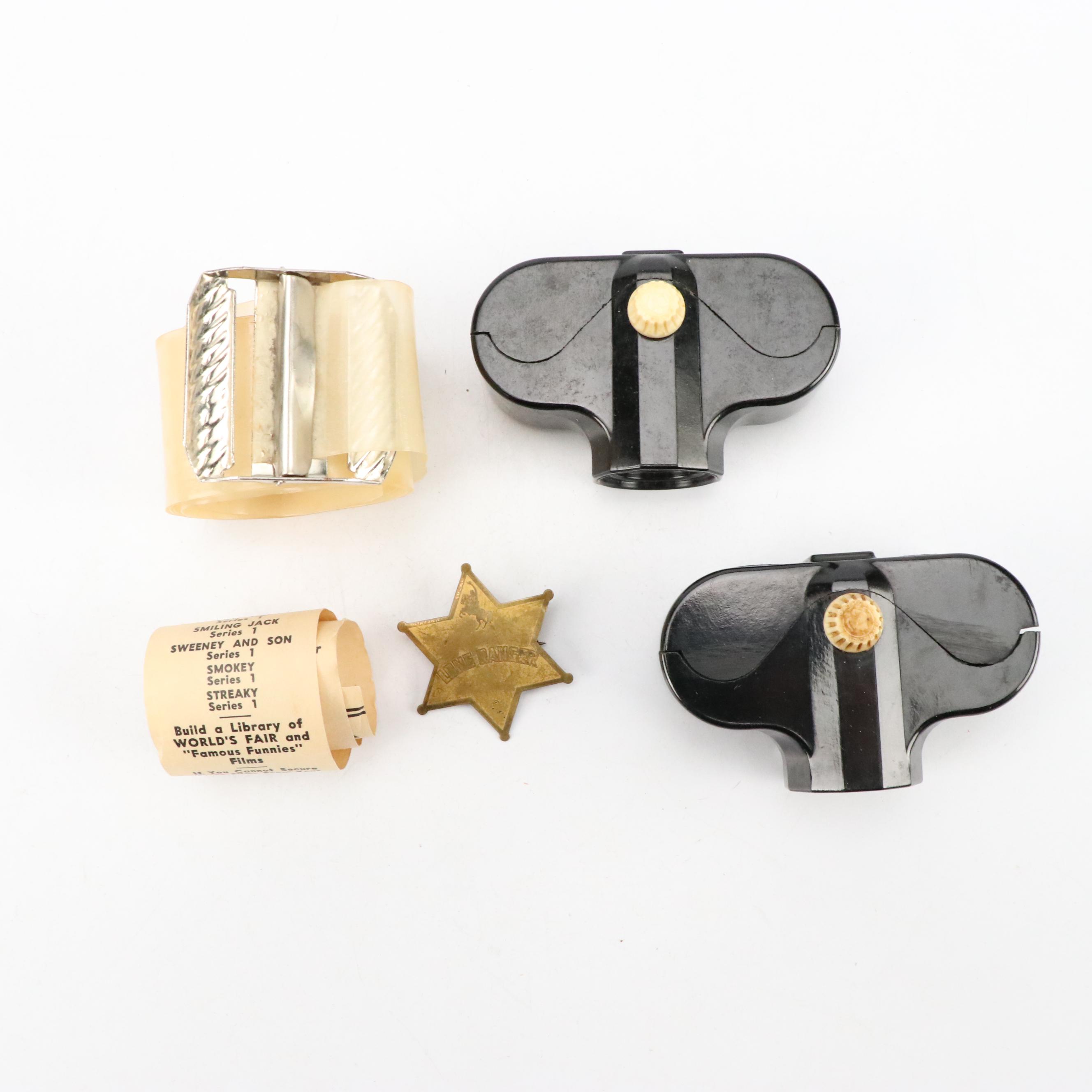 "The Lone Ranger" Pathegrams Cine Viewer and Film Strips, Books, Sign and More