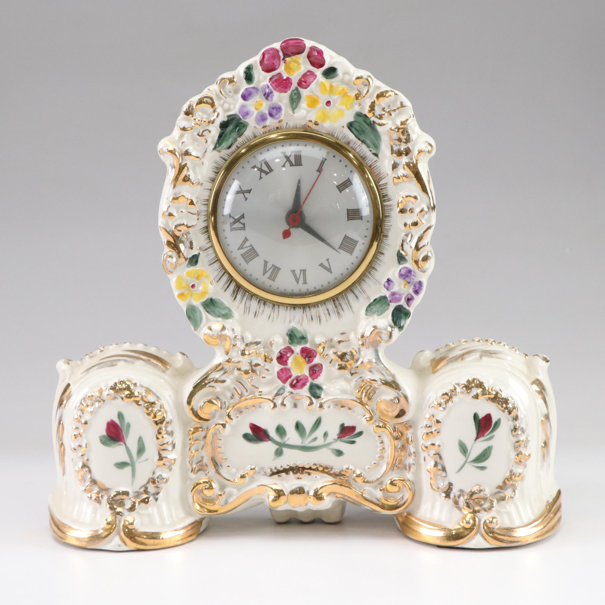 Sessions Electric Mantel Clock with Ceramic Case, Mid 20th Century