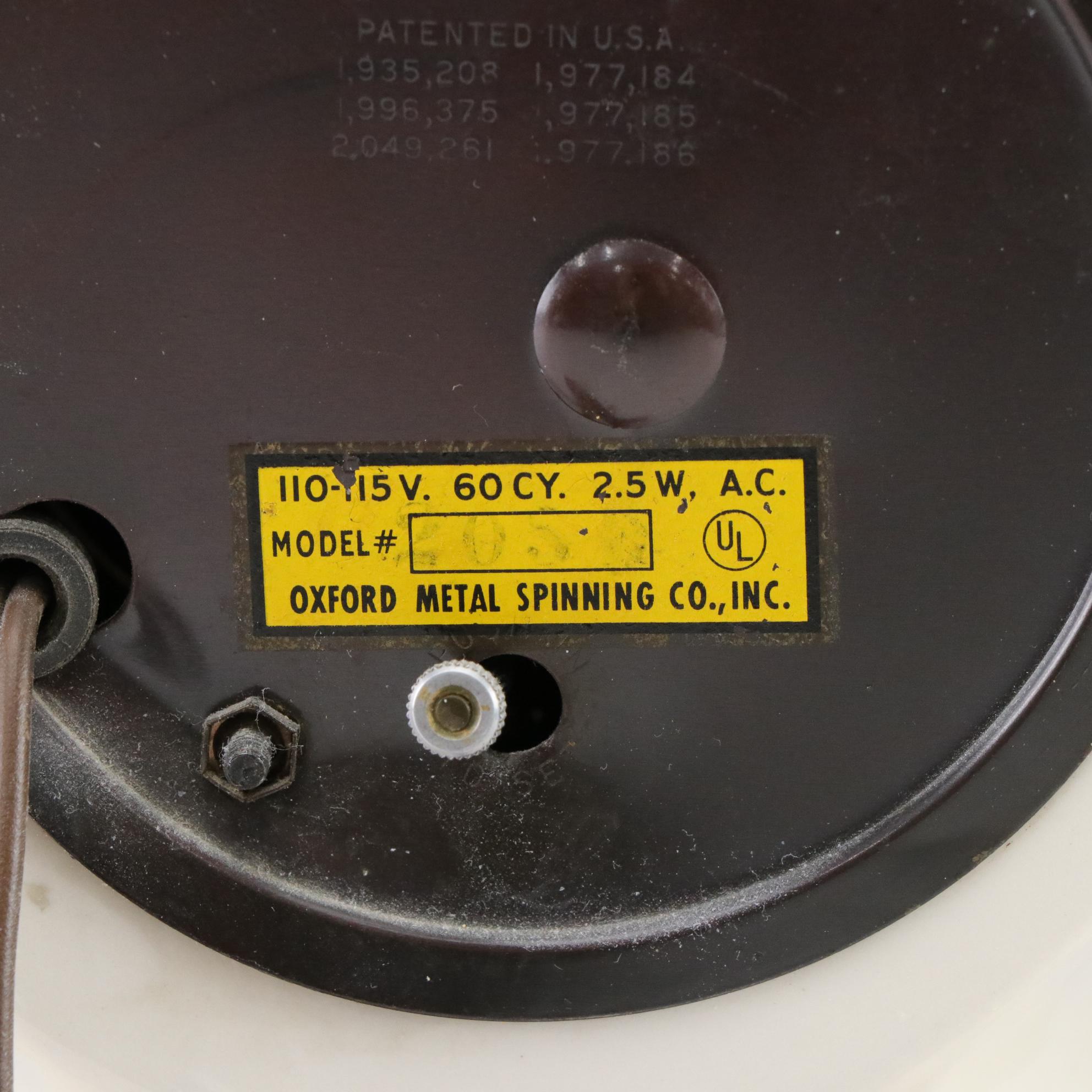 Sessions Electric Mantel Clock with Ceramic Case, Mid 20th Century