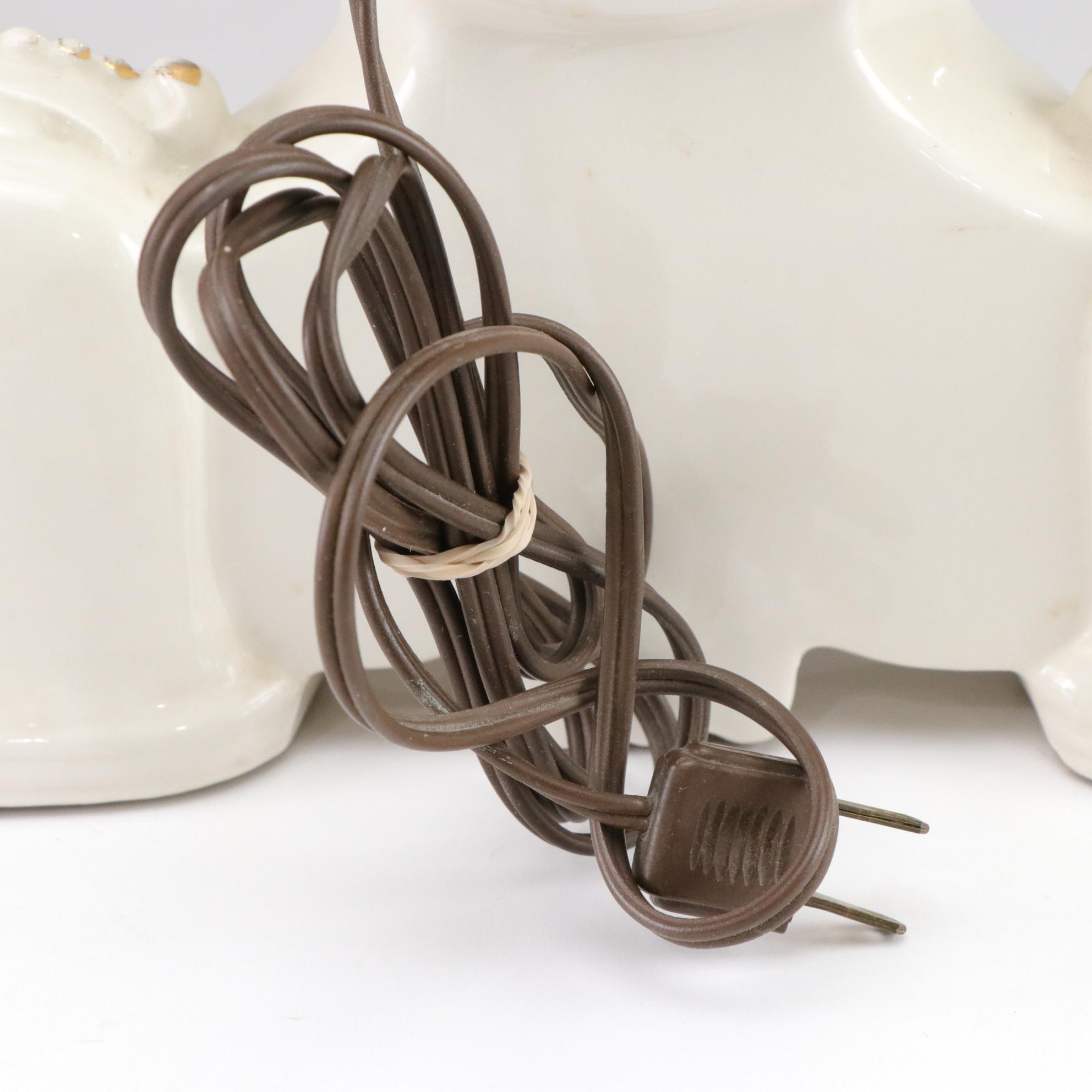 Sessions Electric Mantel Clock with Ceramic Case, Mid 20th Century