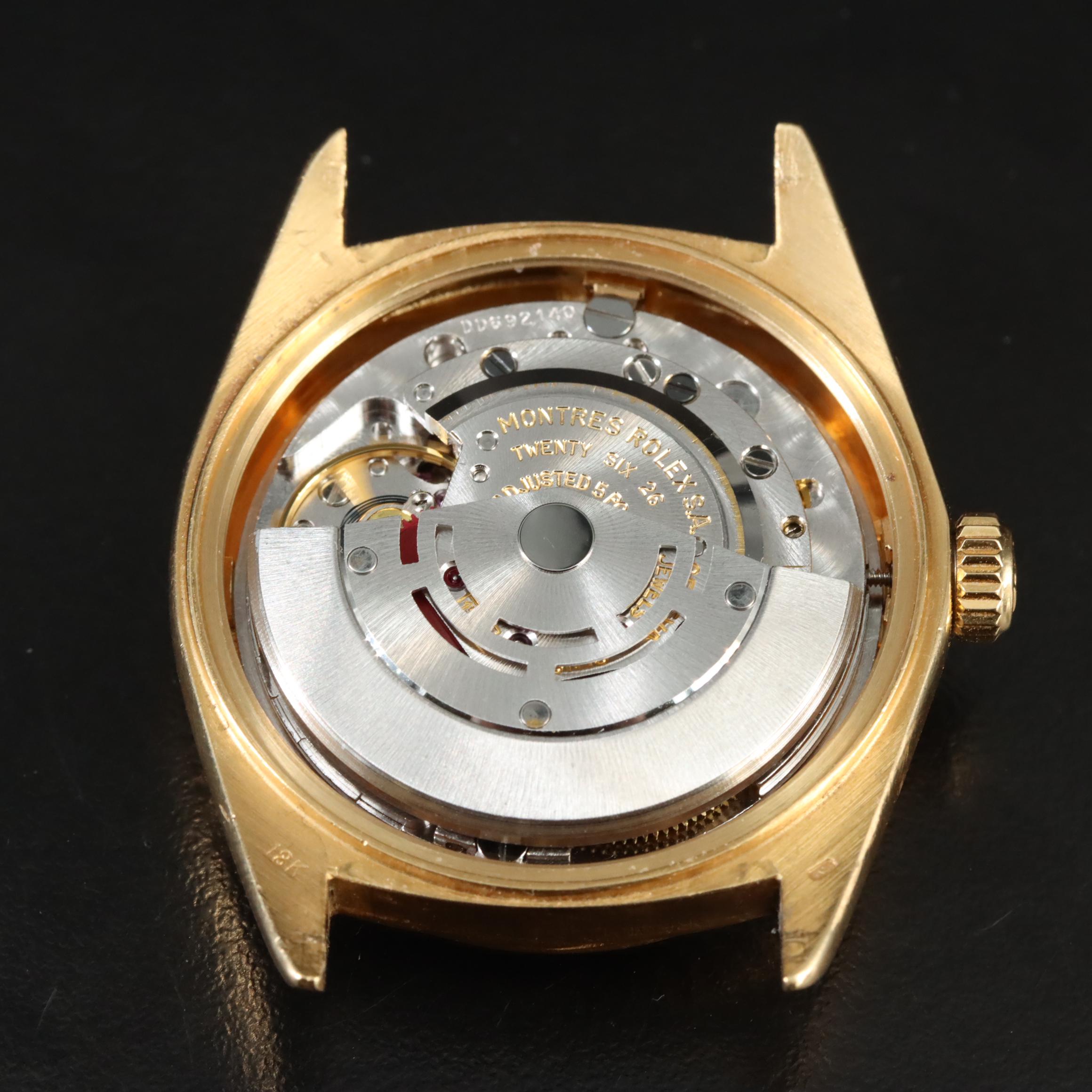 1973 Rolex Day-Date Custom Diamond Dial and Band Watch