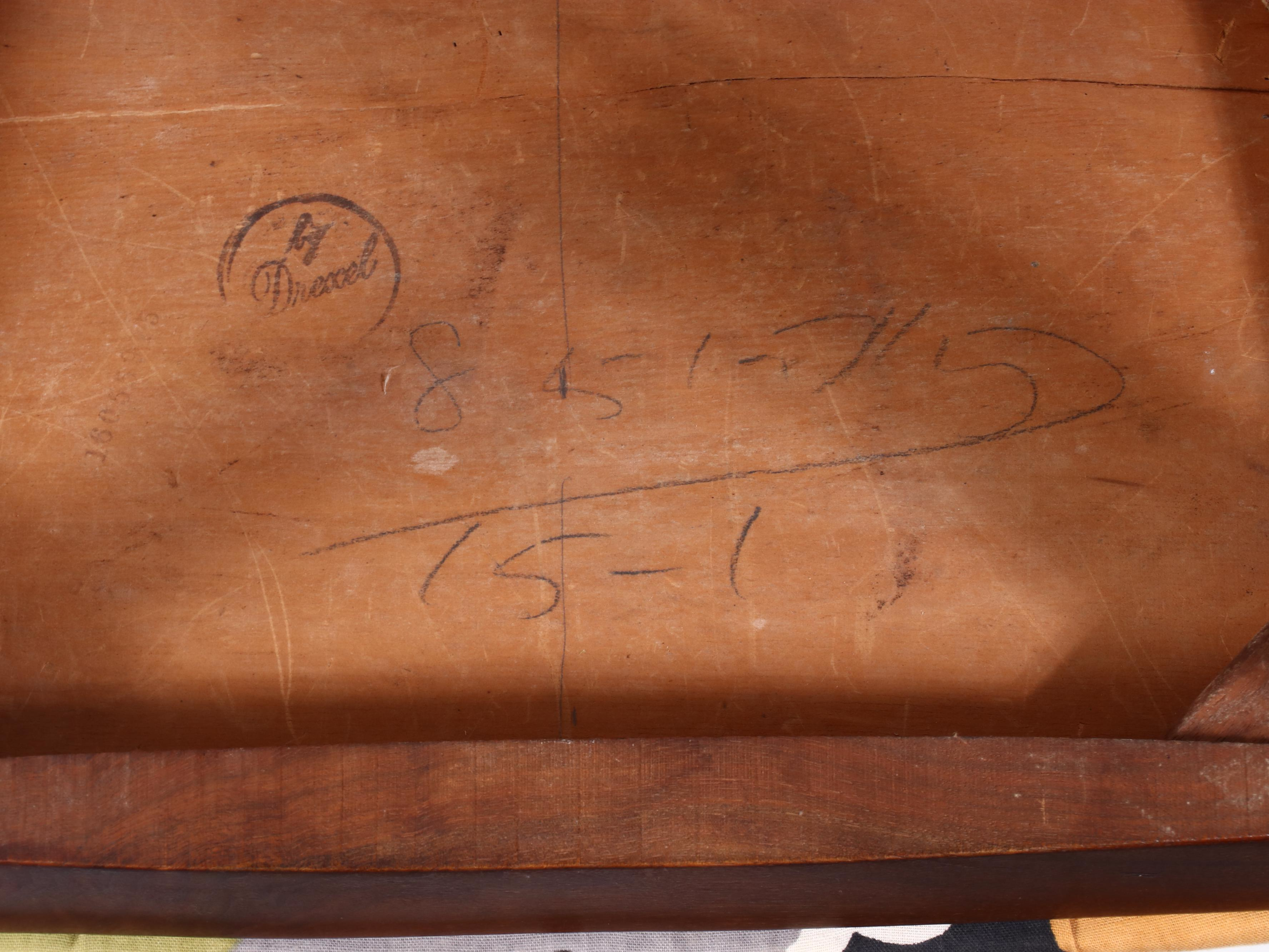 Four Kipp Stewart for Drexel "Declaration" Walnut and Rosewood Dining Chairs