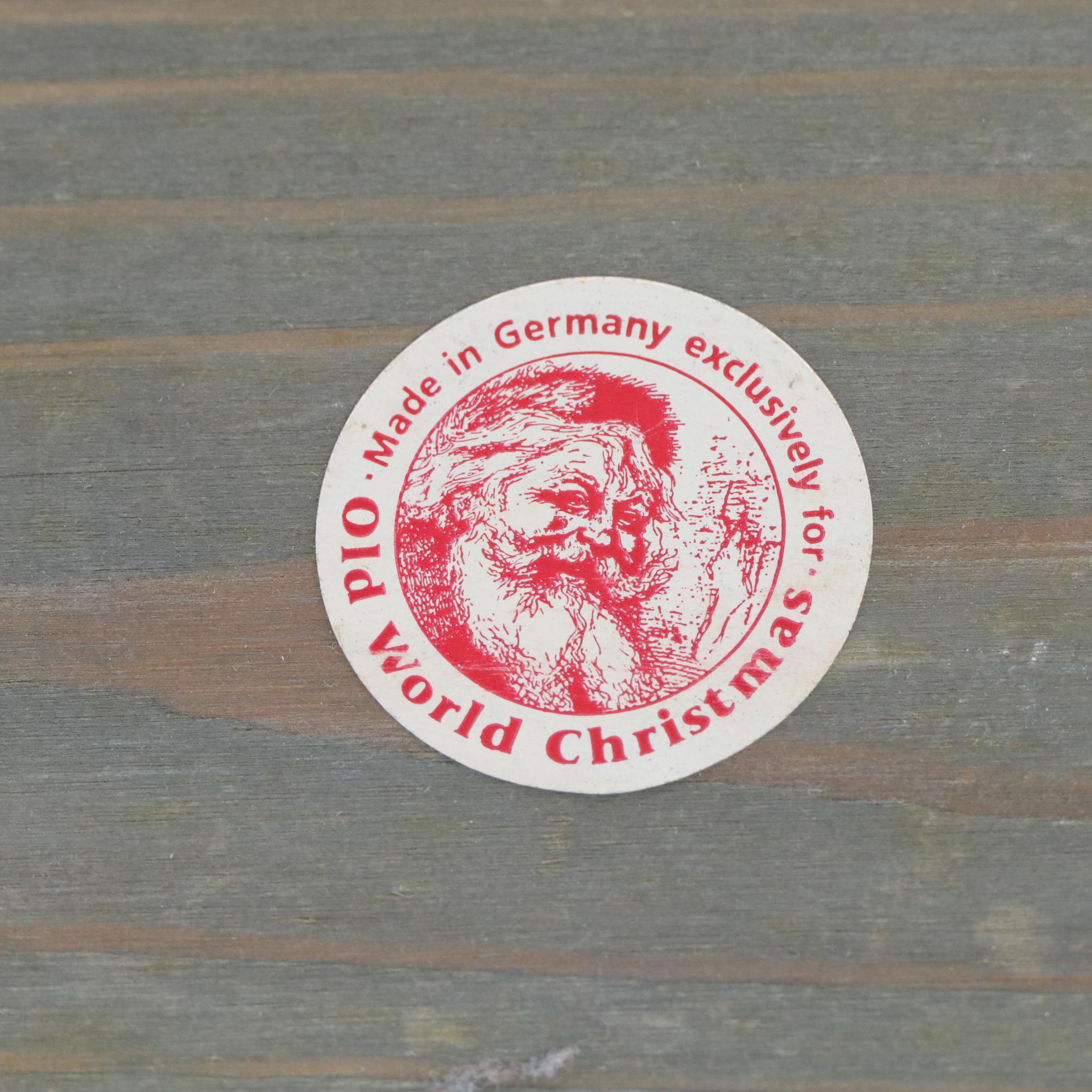 German Erzgebirge Painted Wood "Smoking Man" Figurine