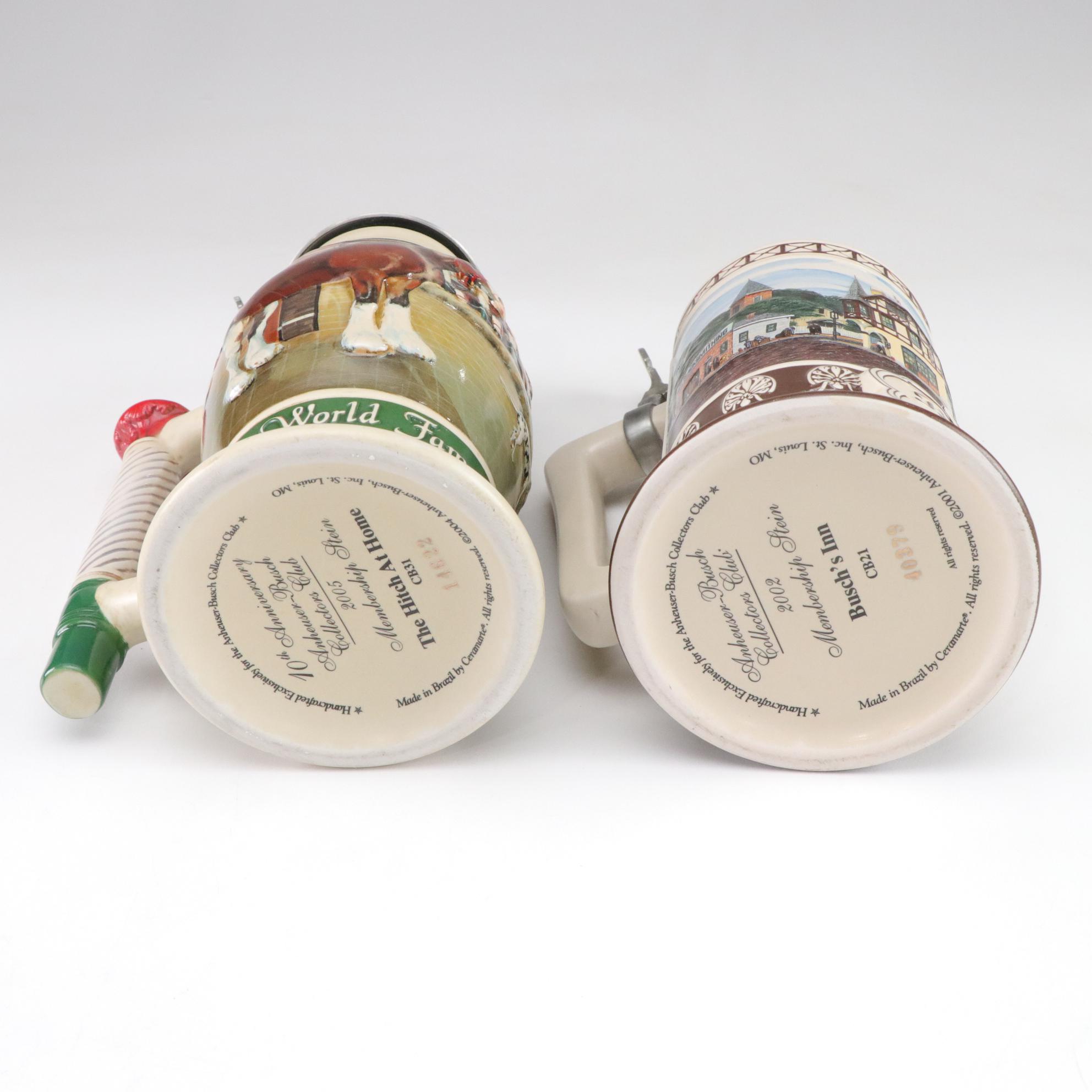 Anheuser-Busch Membership Beer Steins