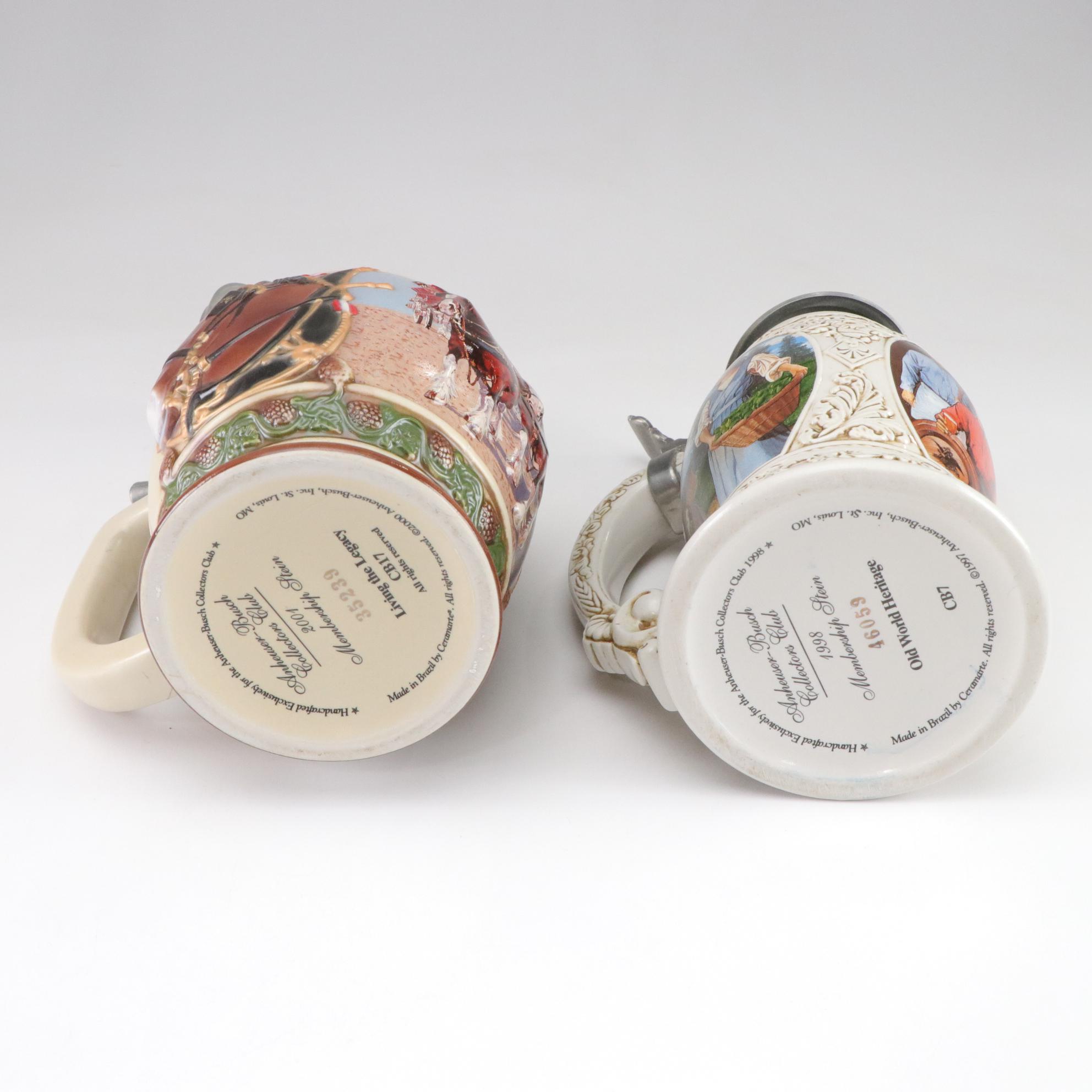 Anheuser-Busch Membership Beer Steins