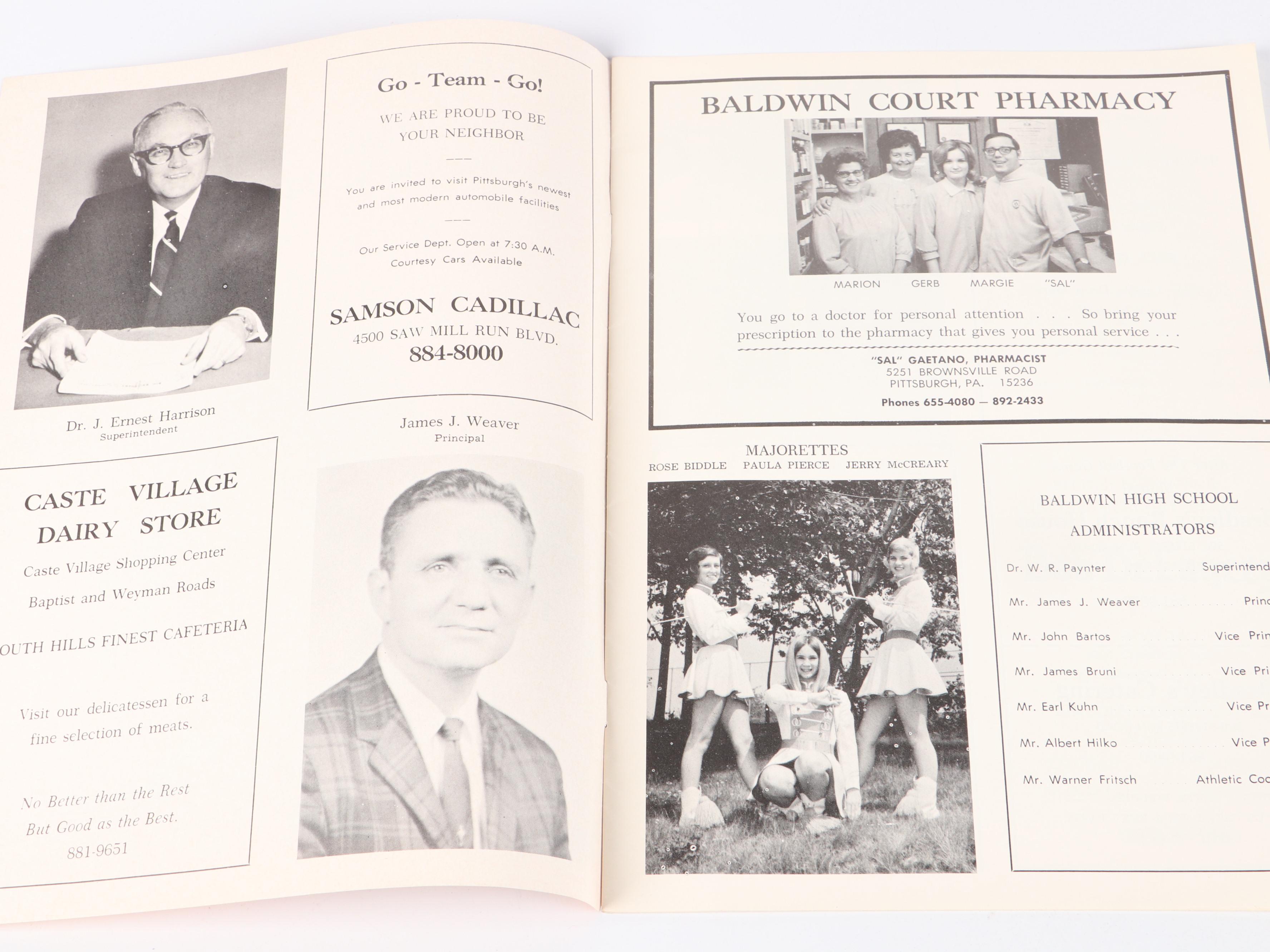 1972 Pittsburgh Pirates Official Scorebook with "Baseball Digest" and More