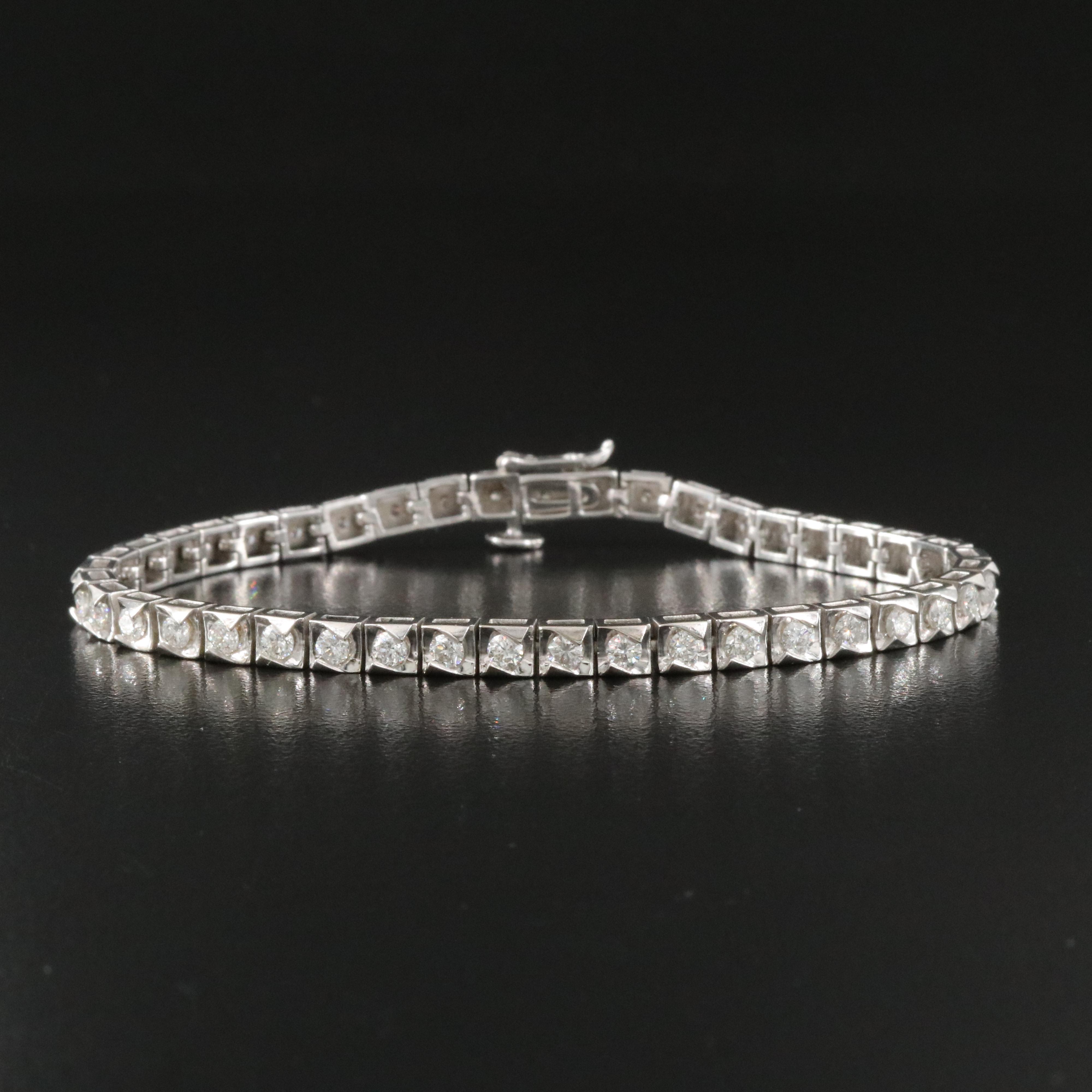 14K 2.62 CTW Diamond Line Bracelet