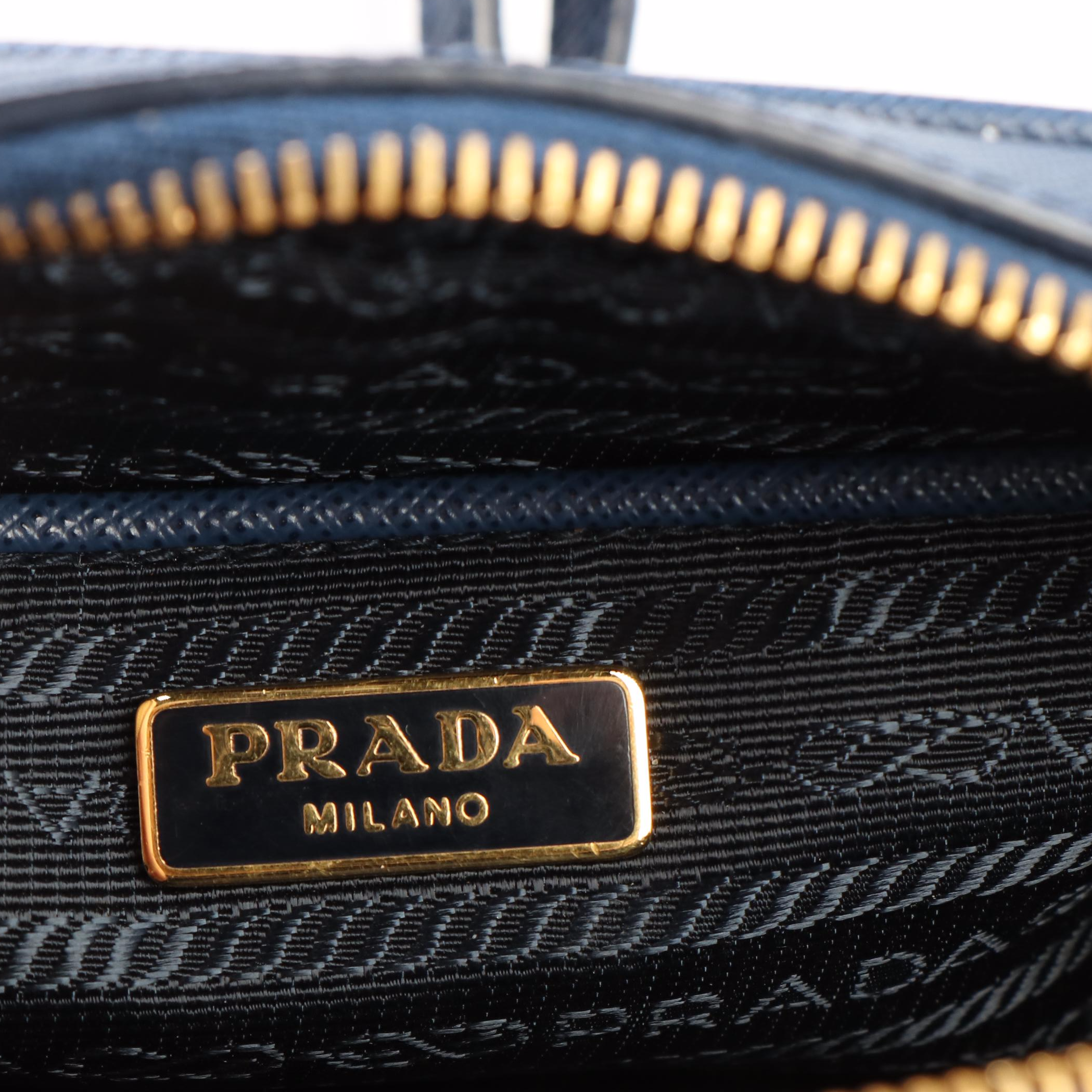Prada Crossbody Bag in Blue Saffiano Leather