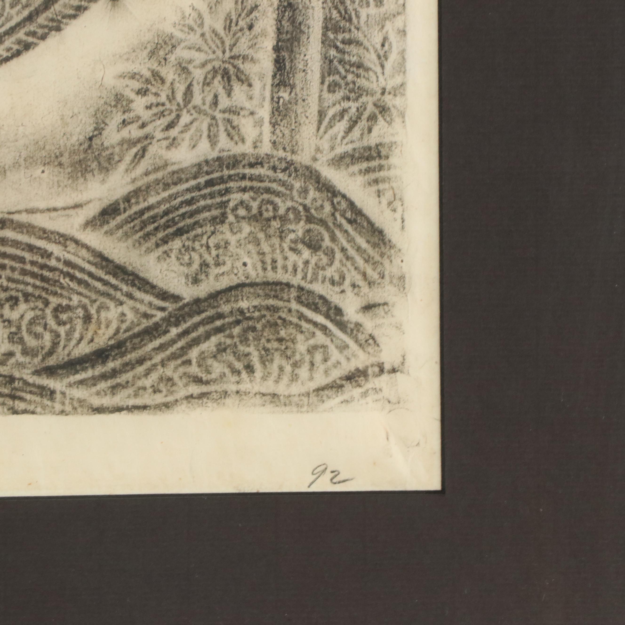 Thai Rubbing from the West Wall of the Temple of Wat Po, Bangkok