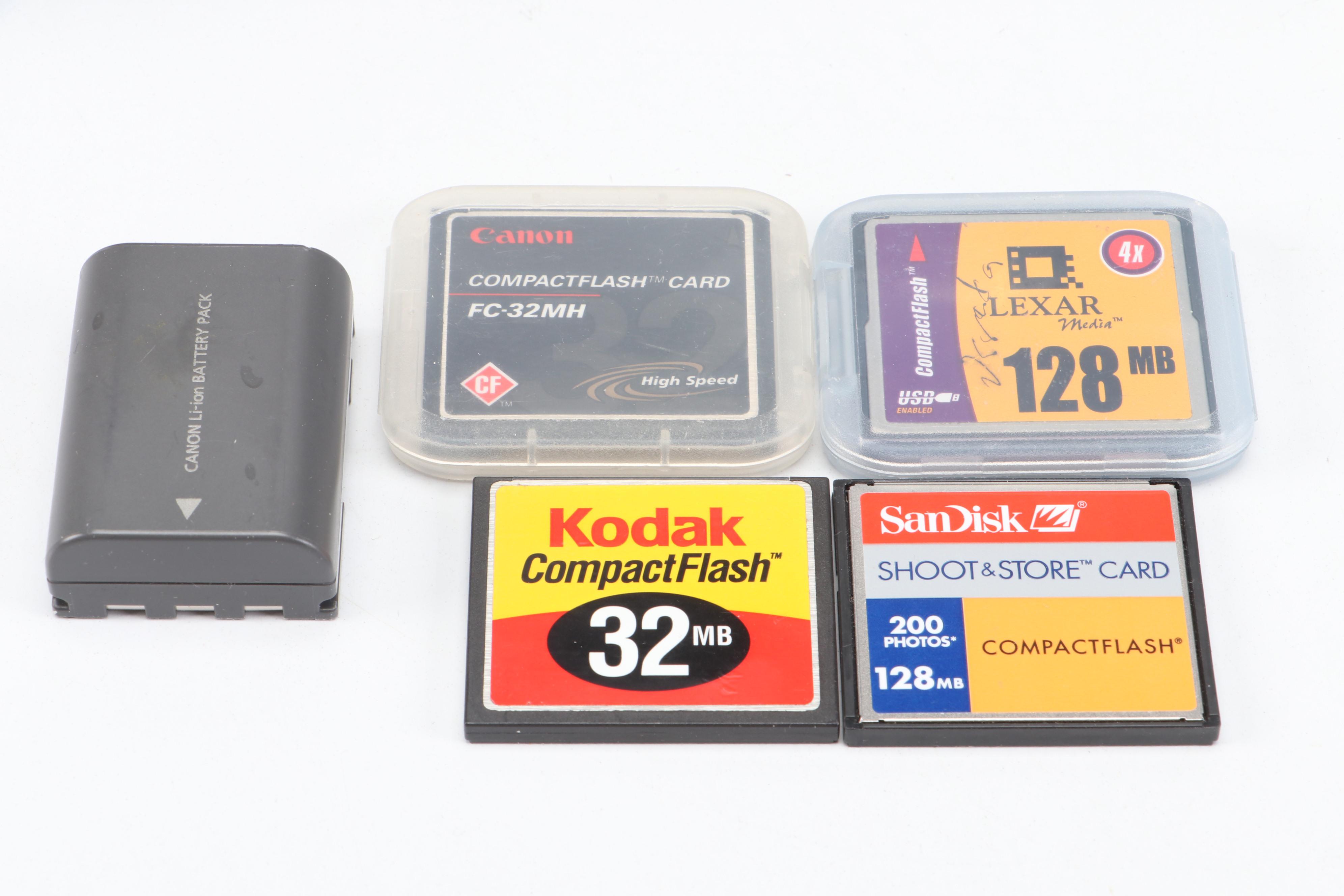 Canon PowerShot S70 and Nikon Life-Touch Zoom 150 ED with Cards and Bag