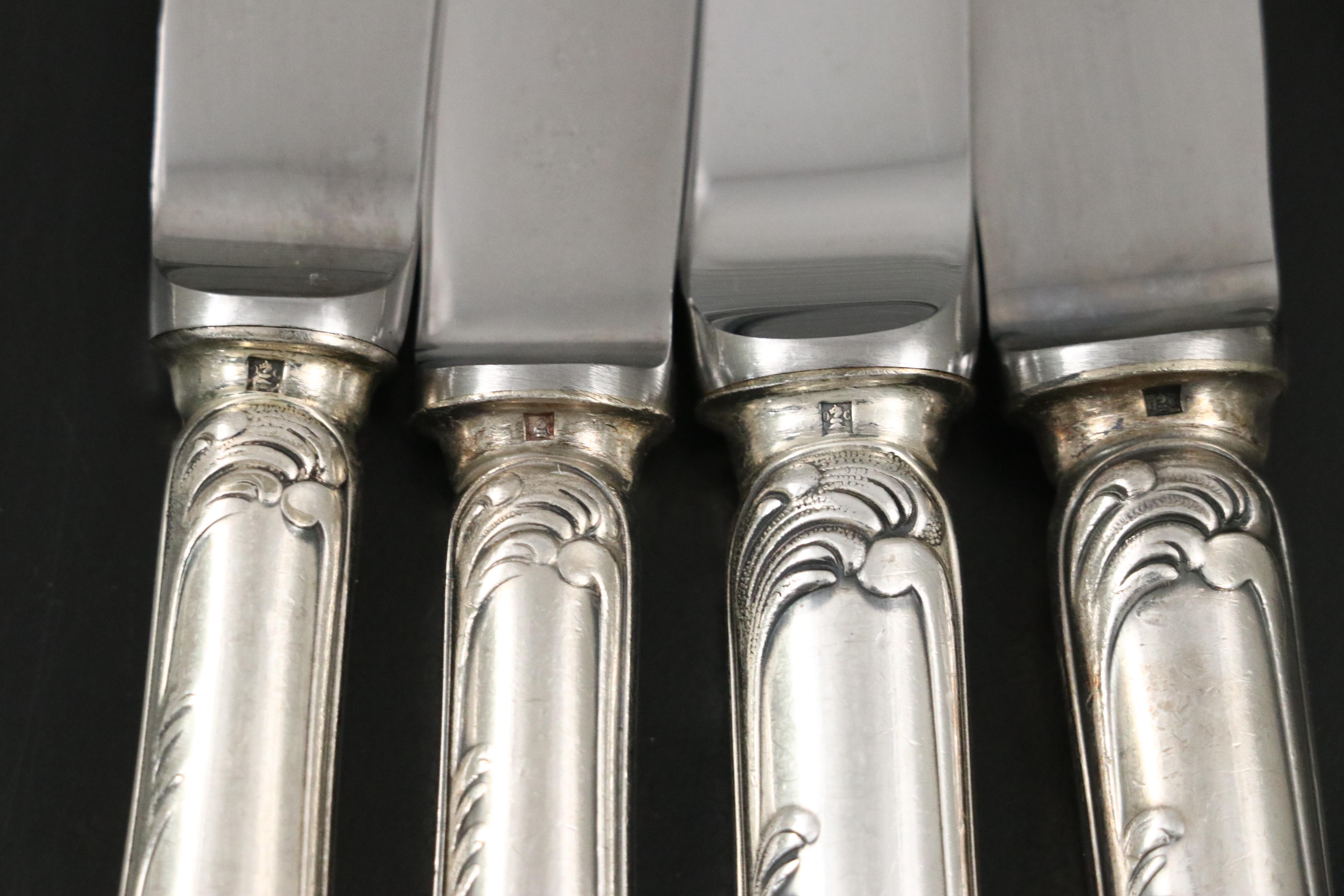 Christofle "Marly" and Other Silver Plate Flatware with Storage Chest