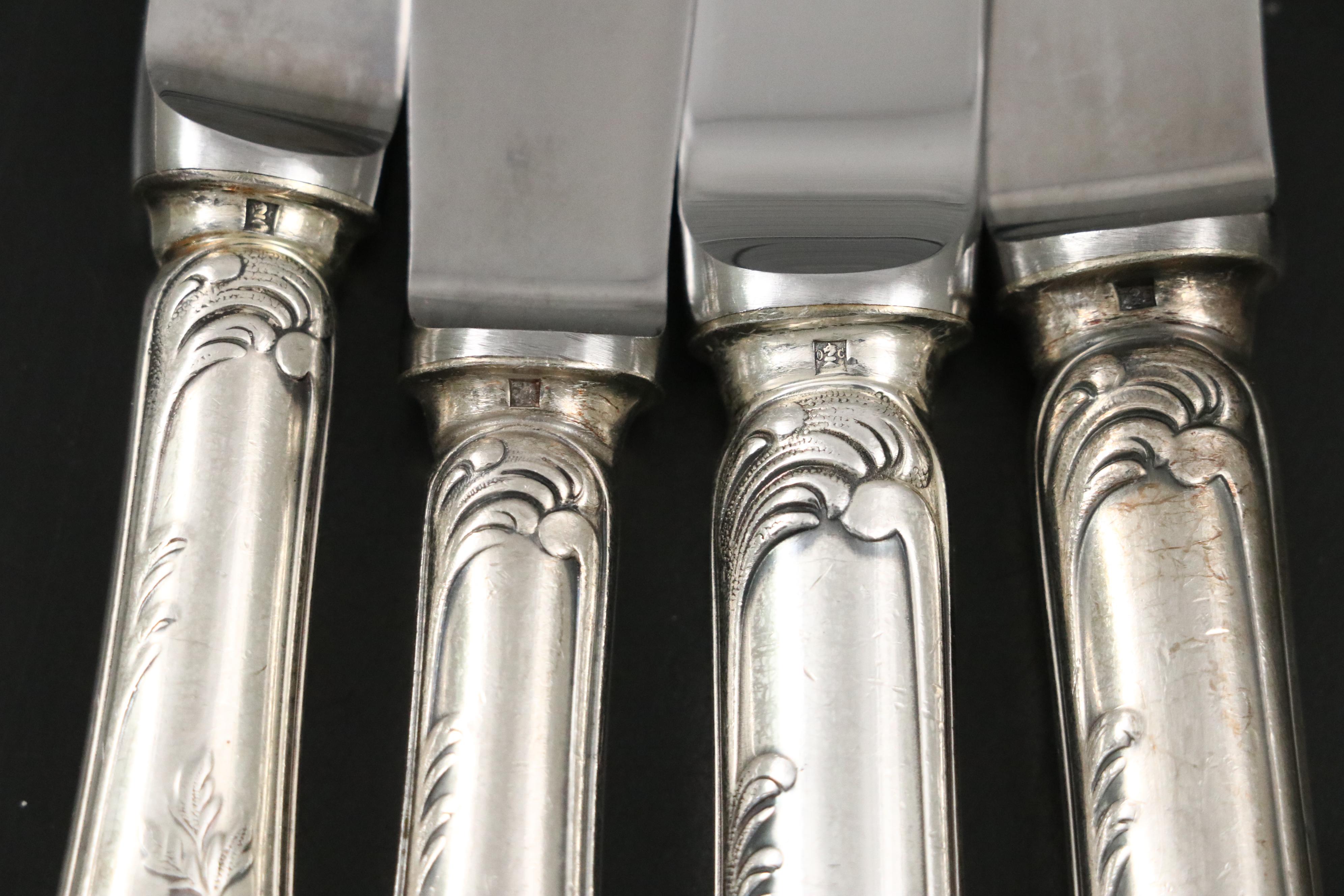 Christofle "Marly" and Other Silver Plate Flatware with Storage Chest