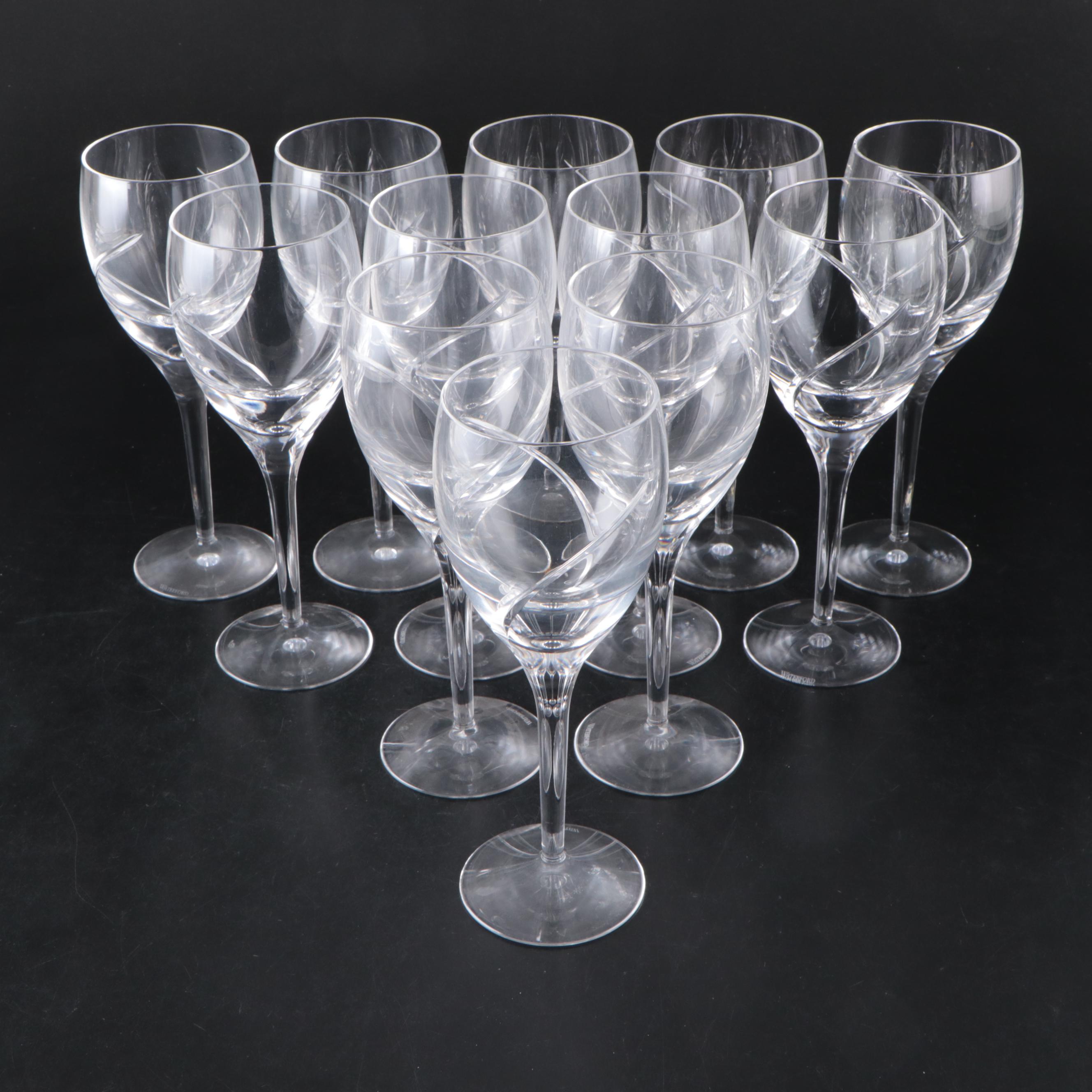 Waterford "Siren" Crystal White Wine Glasses