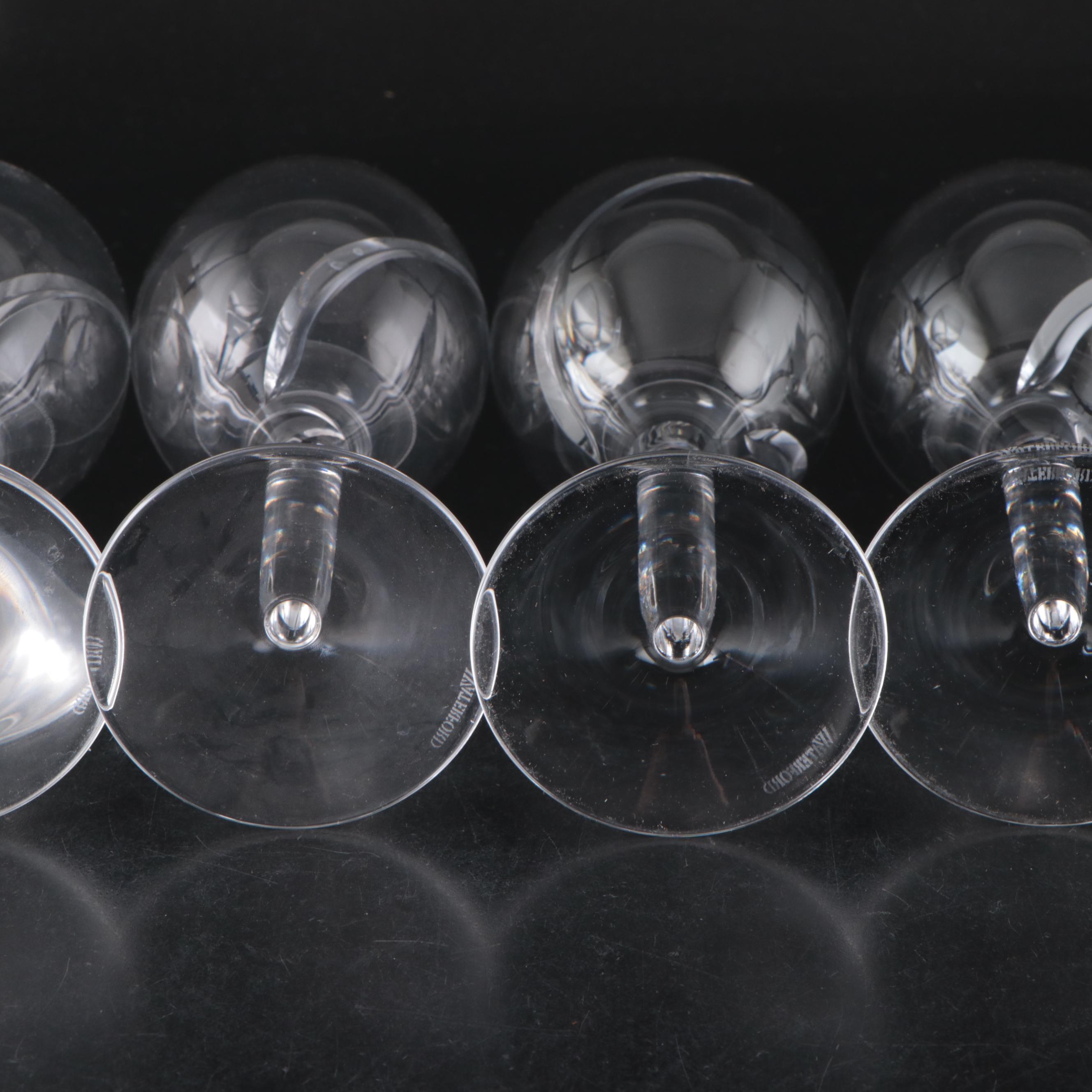 Waterford "Siren" Crystal White Wine Glasses