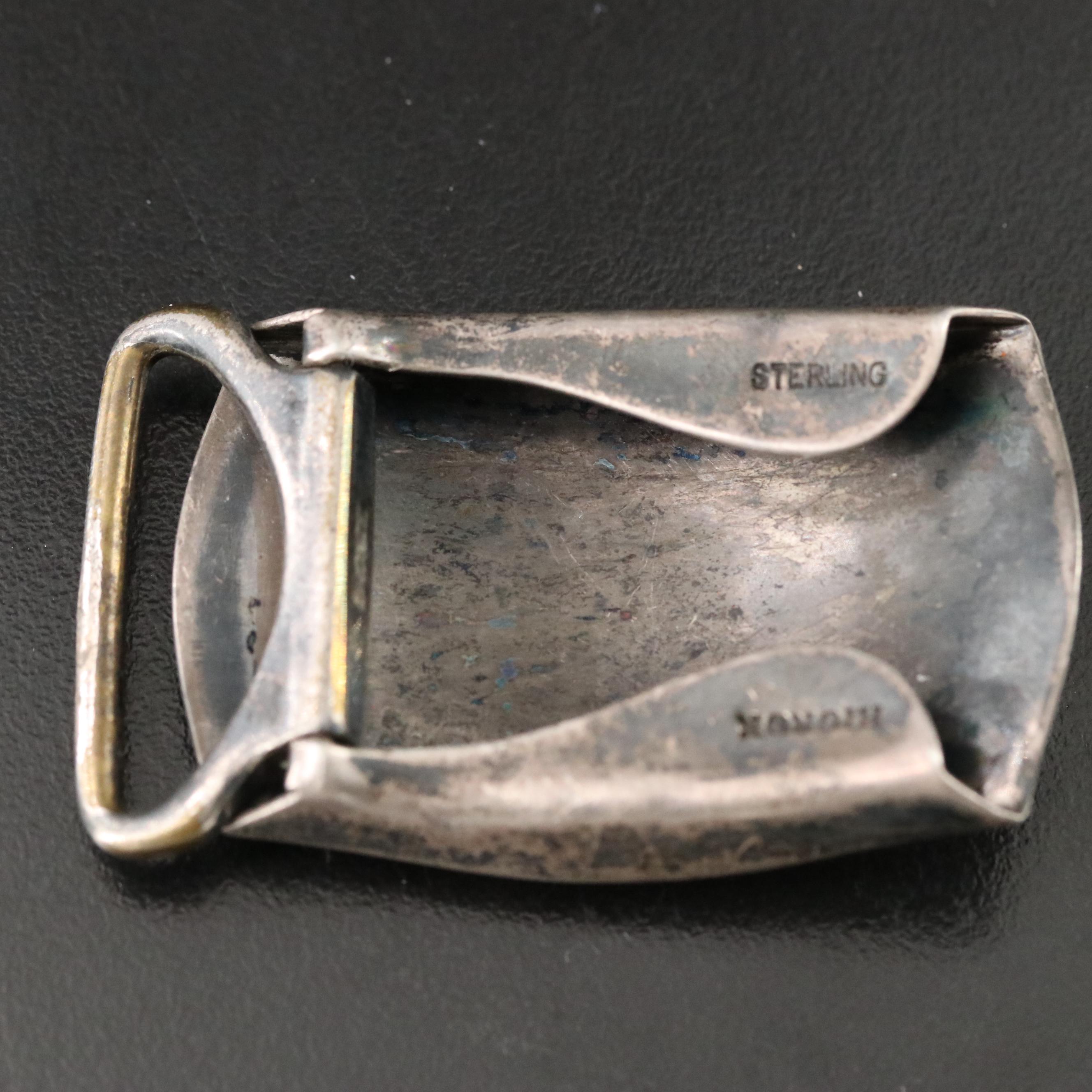 Antique Cufflinks, Shirt Stud and Hickok Sterling Buckle