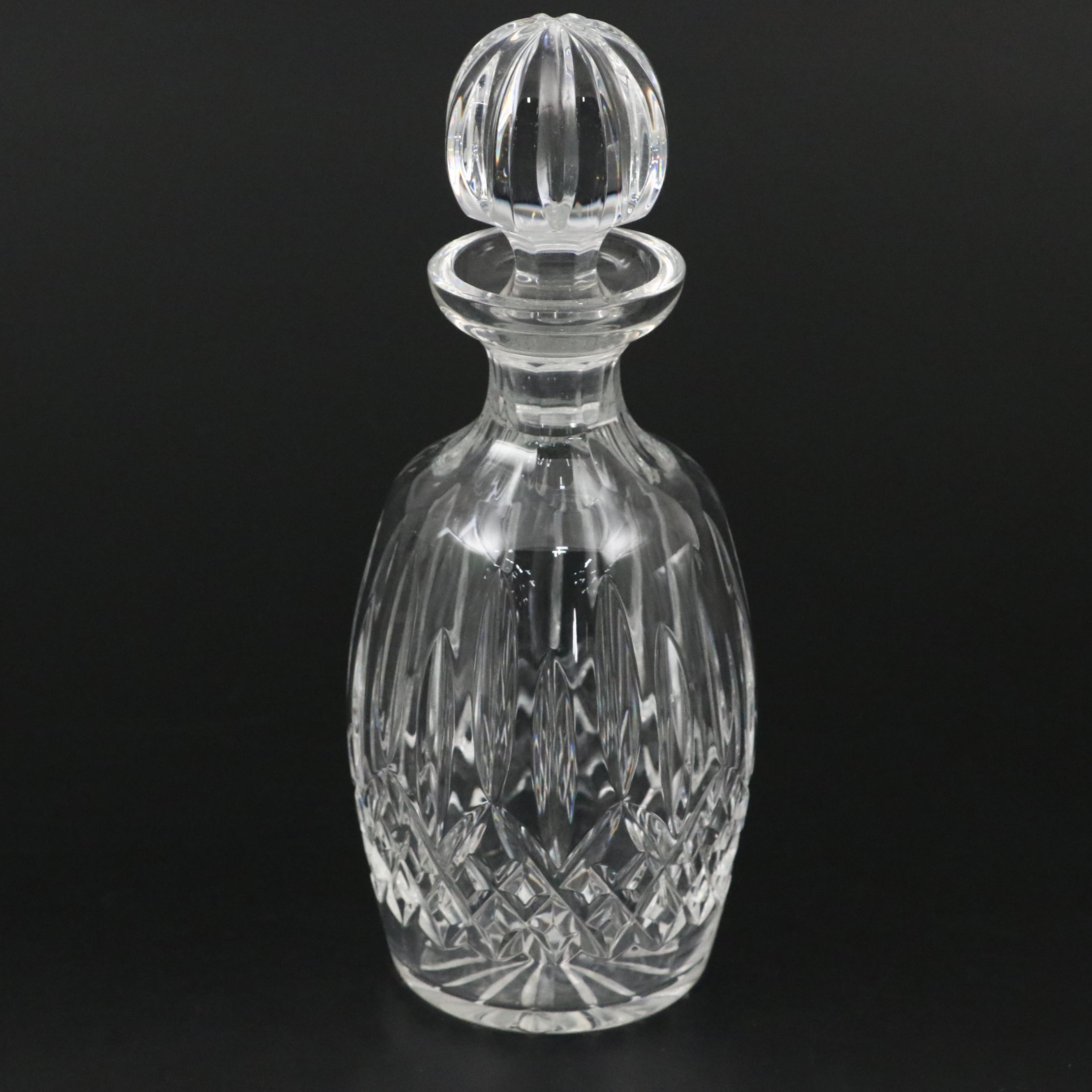 Waterford Crystal "Lismore" and Other Tilting Decanter