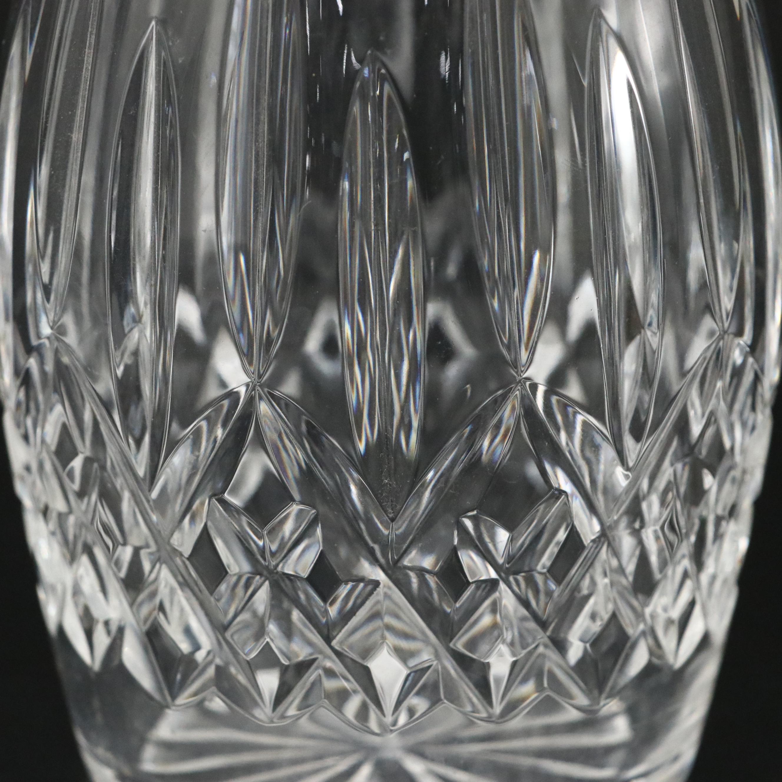 Waterford Crystal "Lismore" and Other Tilting Decanter