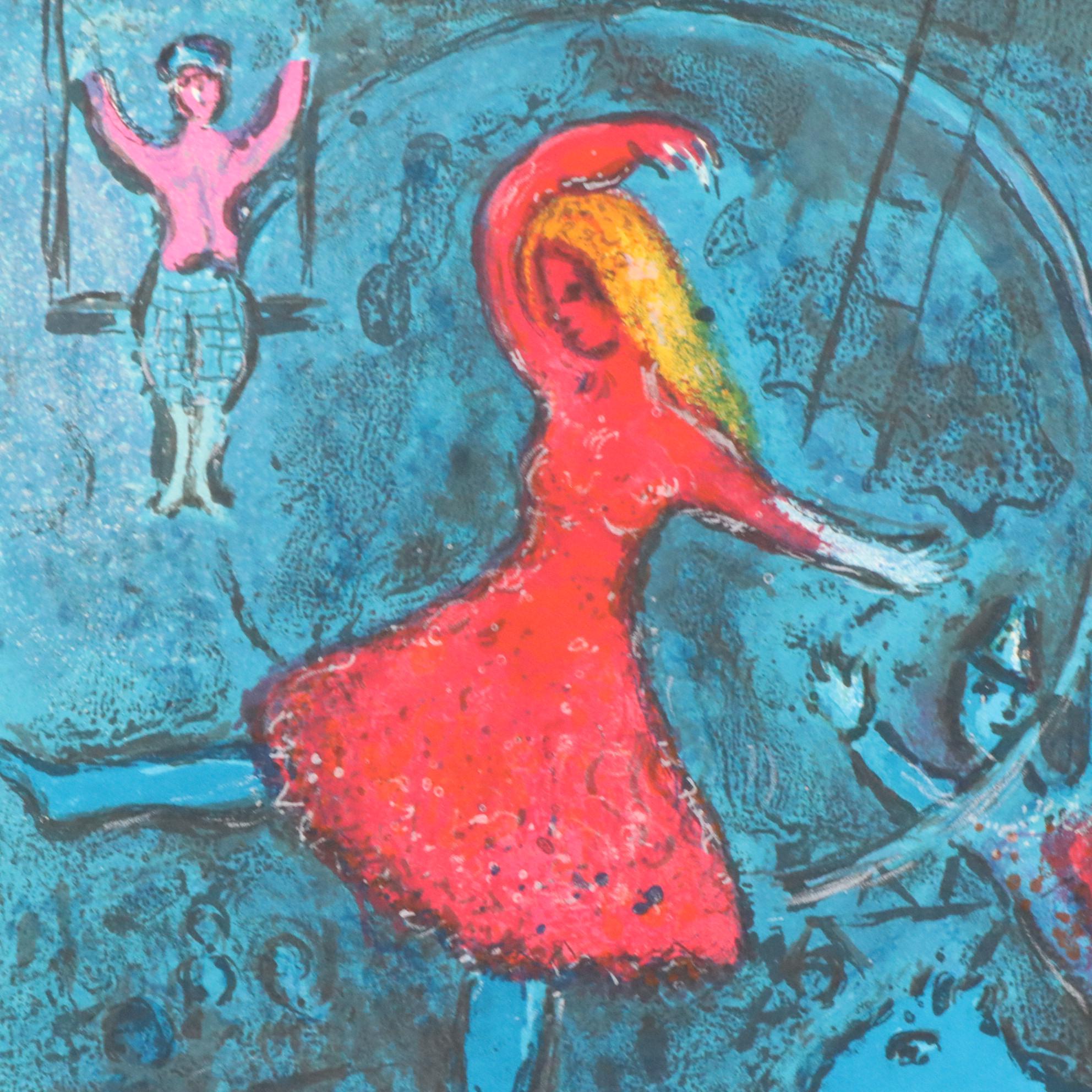 Marc Chagall Color Lithograph "Le Cirque," 1967