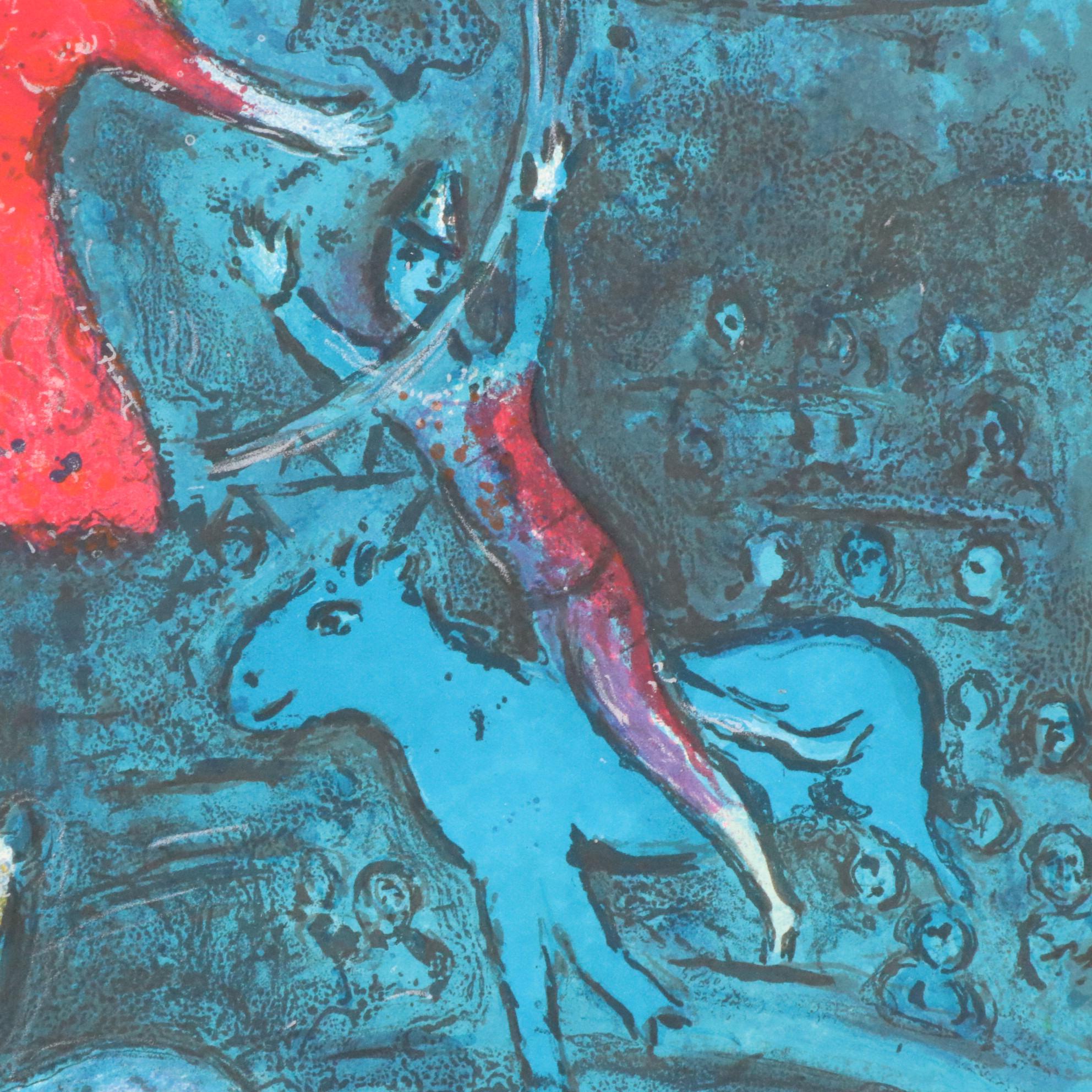 Marc Chagall Color Lithograph "Le Cirque," 1967