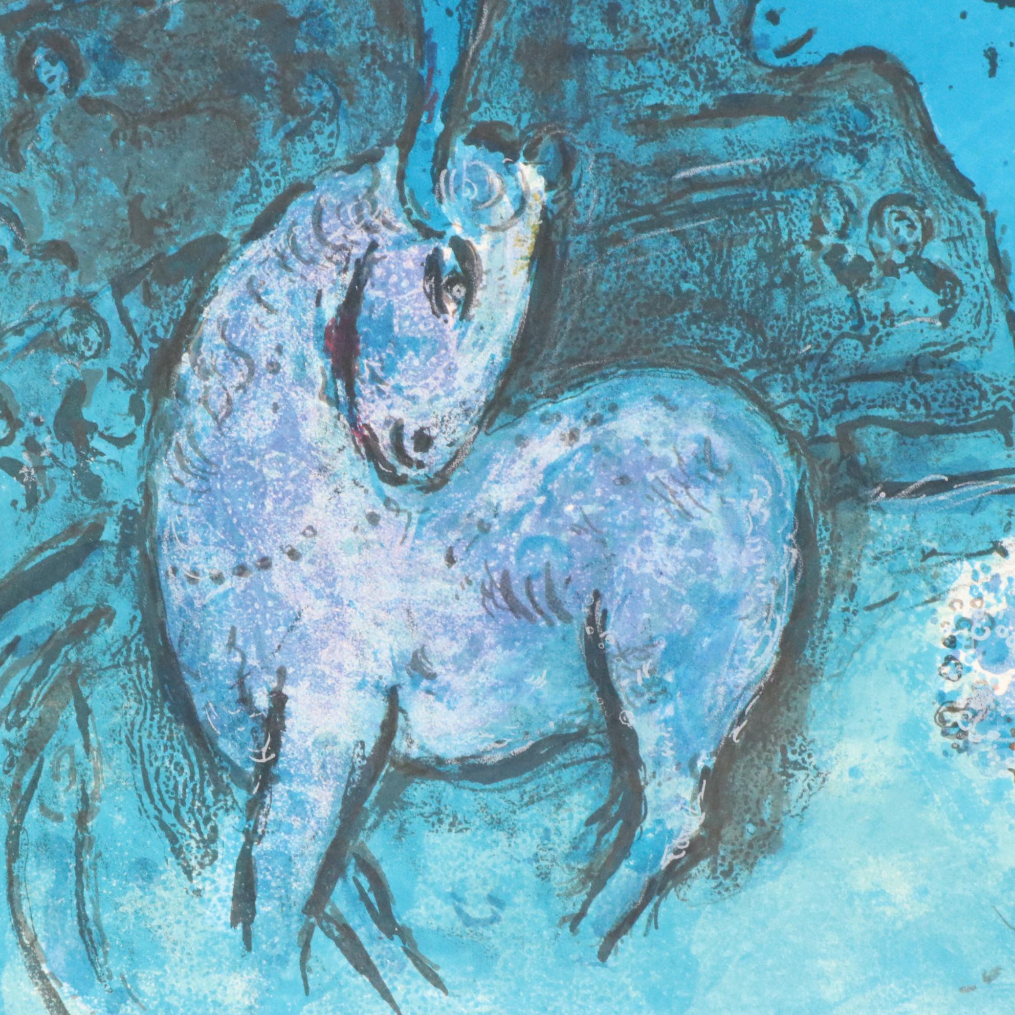 Marc Chagall Color Lithograph "Le Cirque," 1967