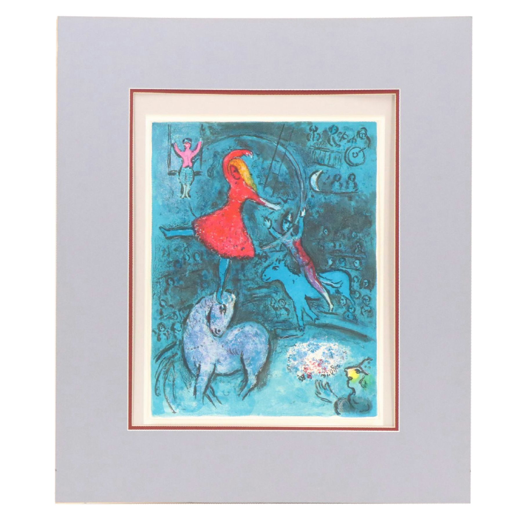 Marc Chagall Color Lithograph "Le Cirque," 1967