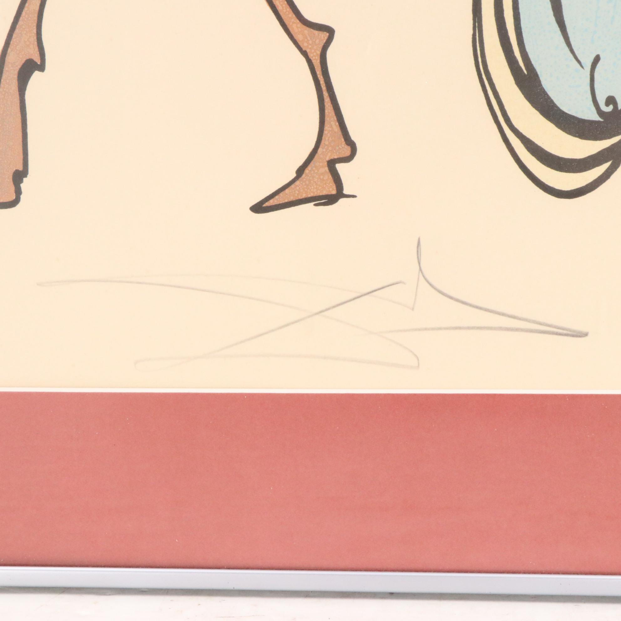 Salvador Dalí Color Lithograph "Royal Insect," 1974