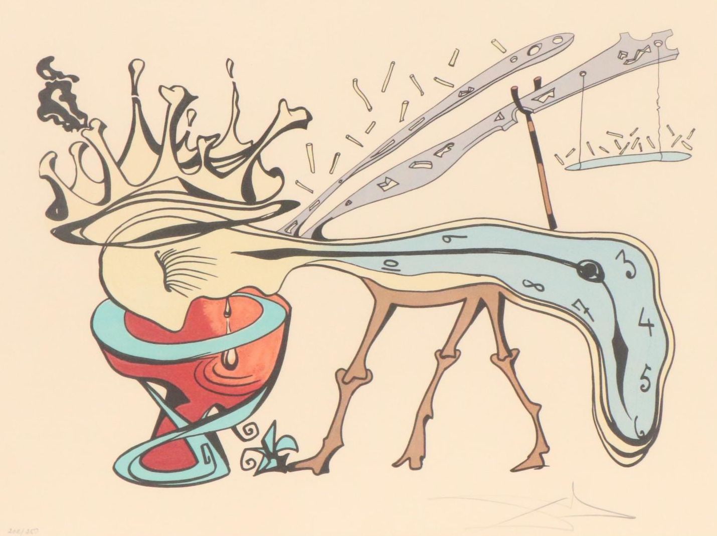 Salvador Dalí Color Lithograph "Royal Insect," 1974