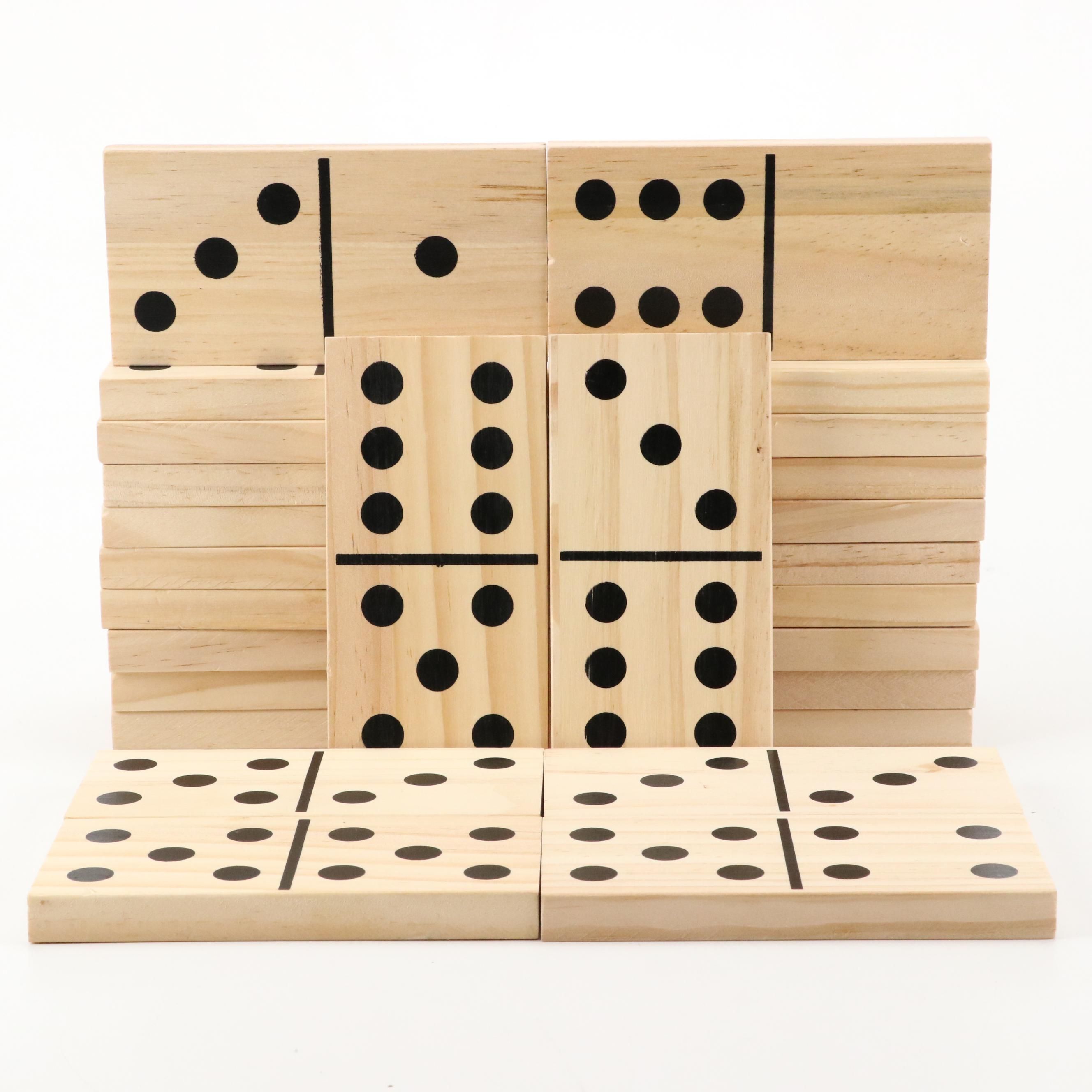 Oversized Wooden Dominos Set