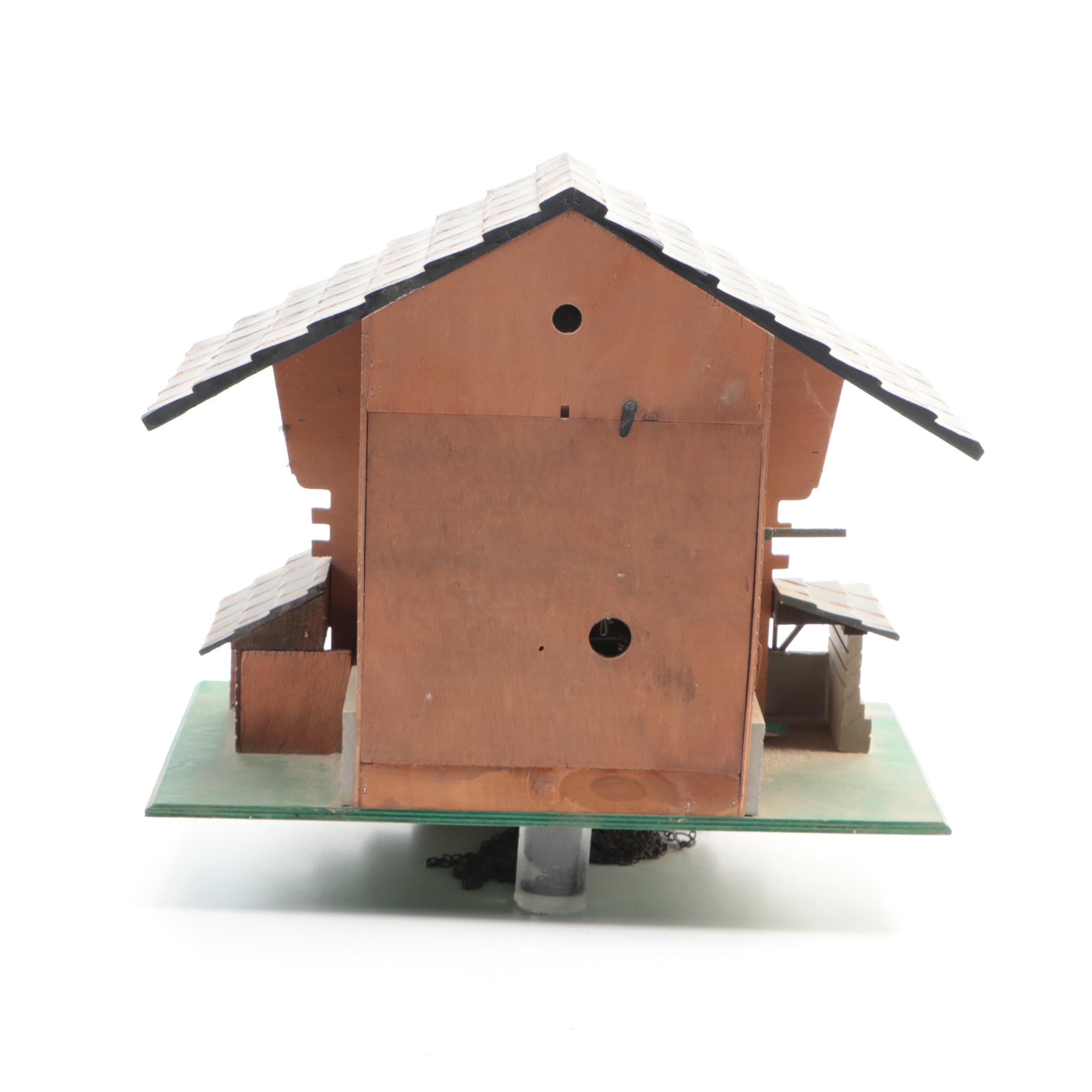 German Black Forest Chalet Style Wood Cuckoo Clock