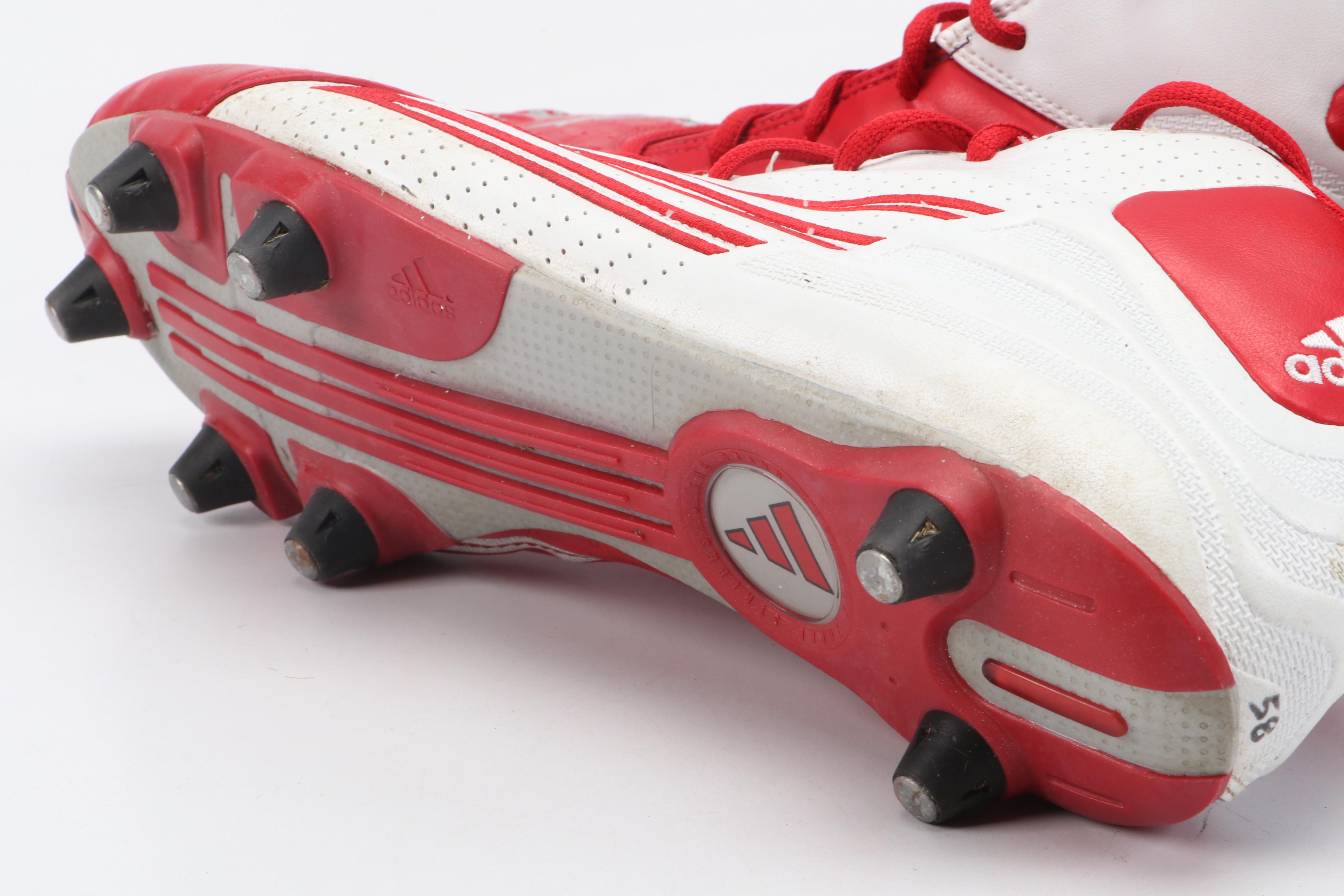 Marcus Vick Signed Elvis Dumervil Game Used Adidas Football Cleats