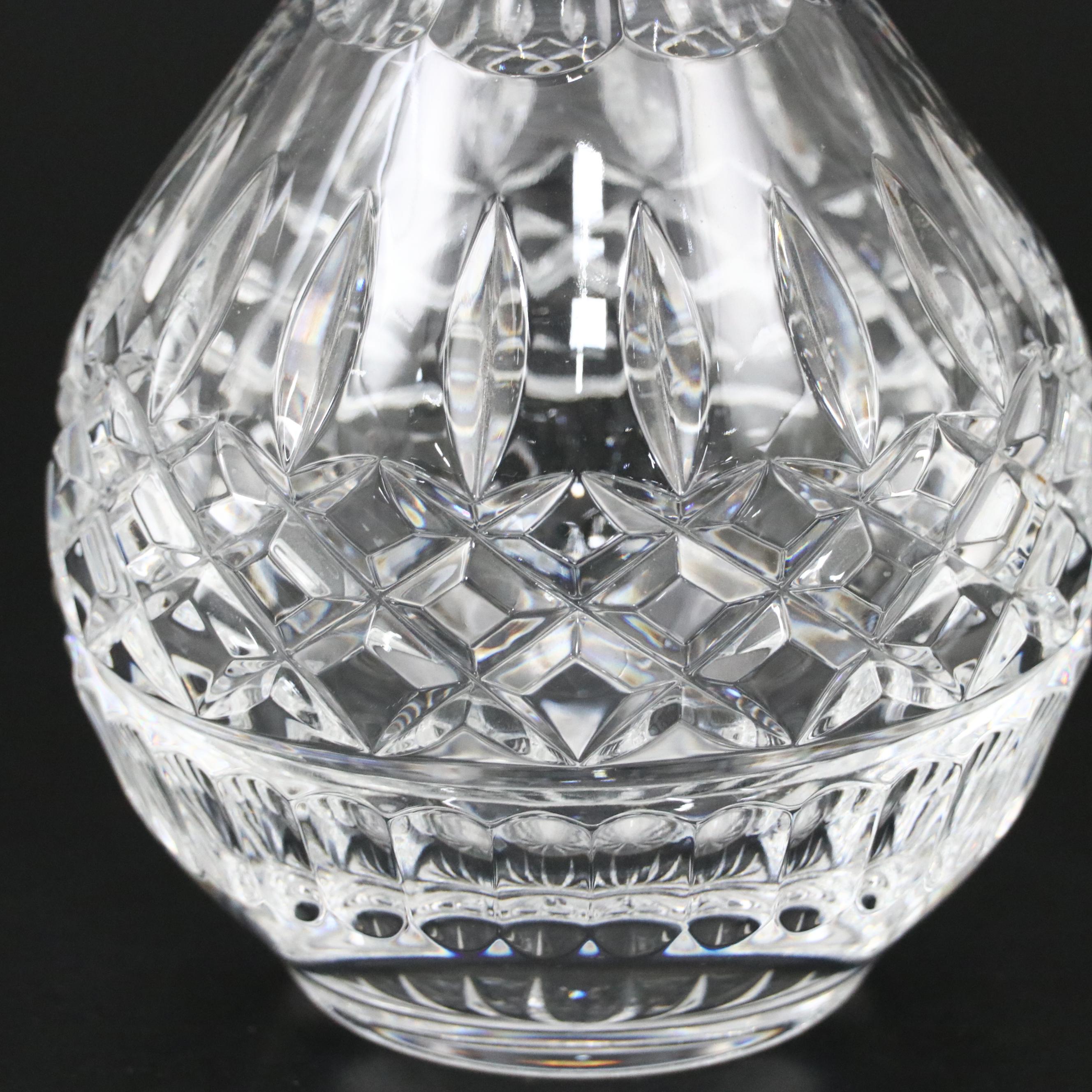 Waterford Crystal "Sherburne" Decanter and "Boyne" Port Wine Glasses