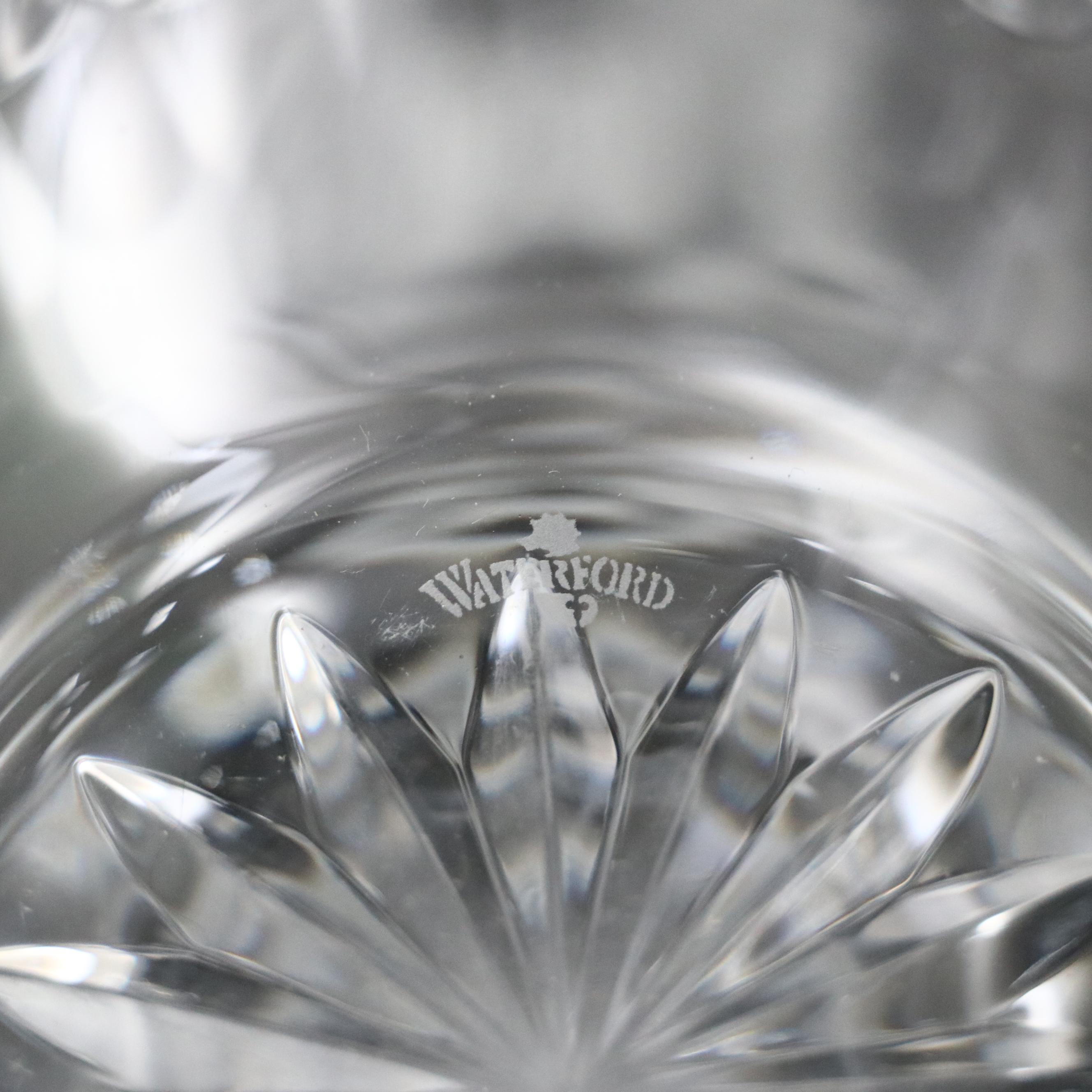 Waterford Crystal "Sherburne" Decanter and "Boyne" Port Wine Glasses