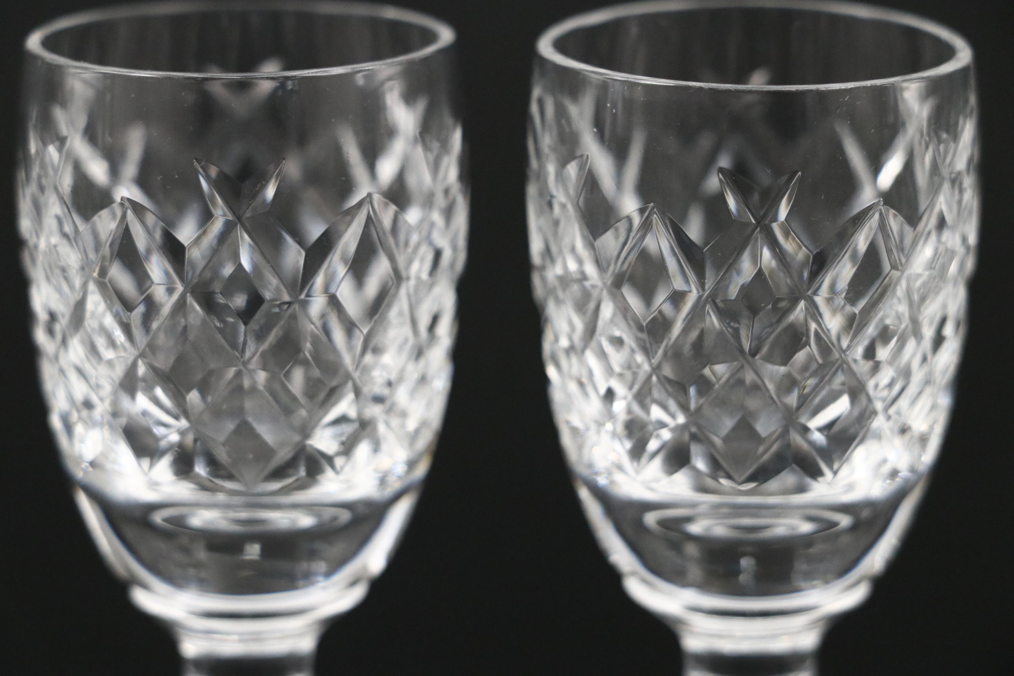 Waterford Crystal "Sherburne" Decanter and "Boyne" Port Wine Glasses