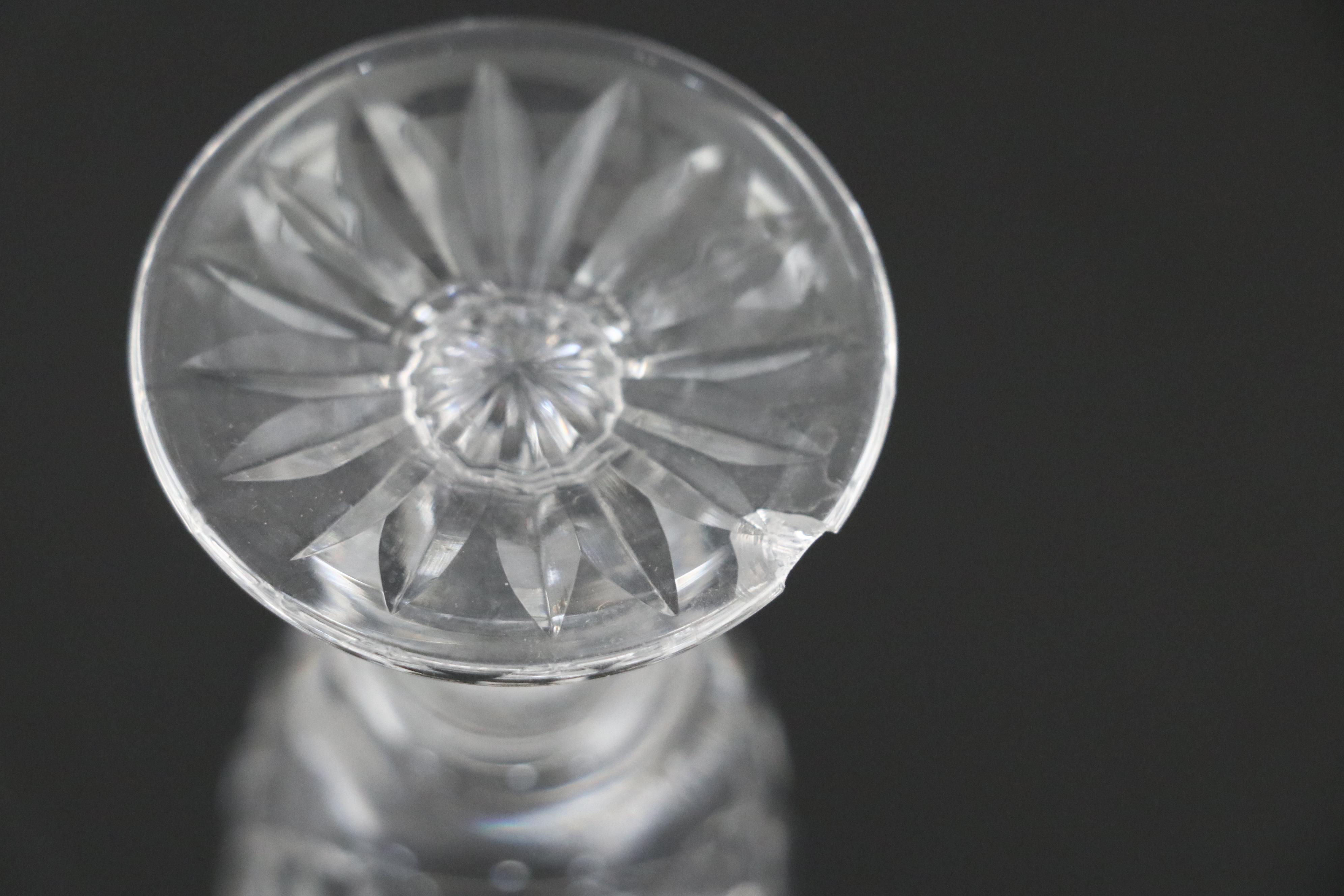 Waterford Crystal "Sherburne" Decanter and "Boyne" Port Wine Glasses