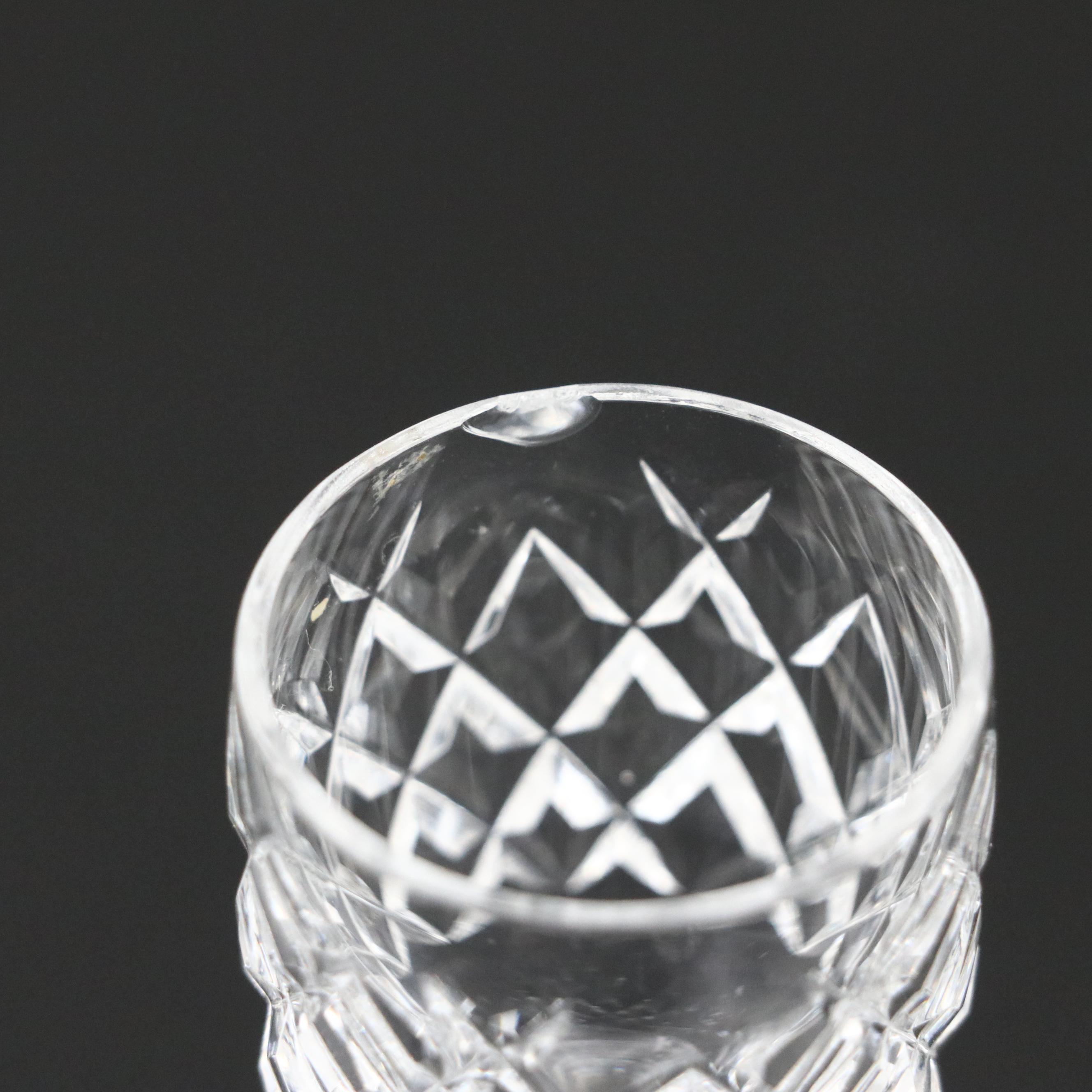 Waterford Crystal "Sherburne" Decanter and "Boyne" Port Wine Glasses