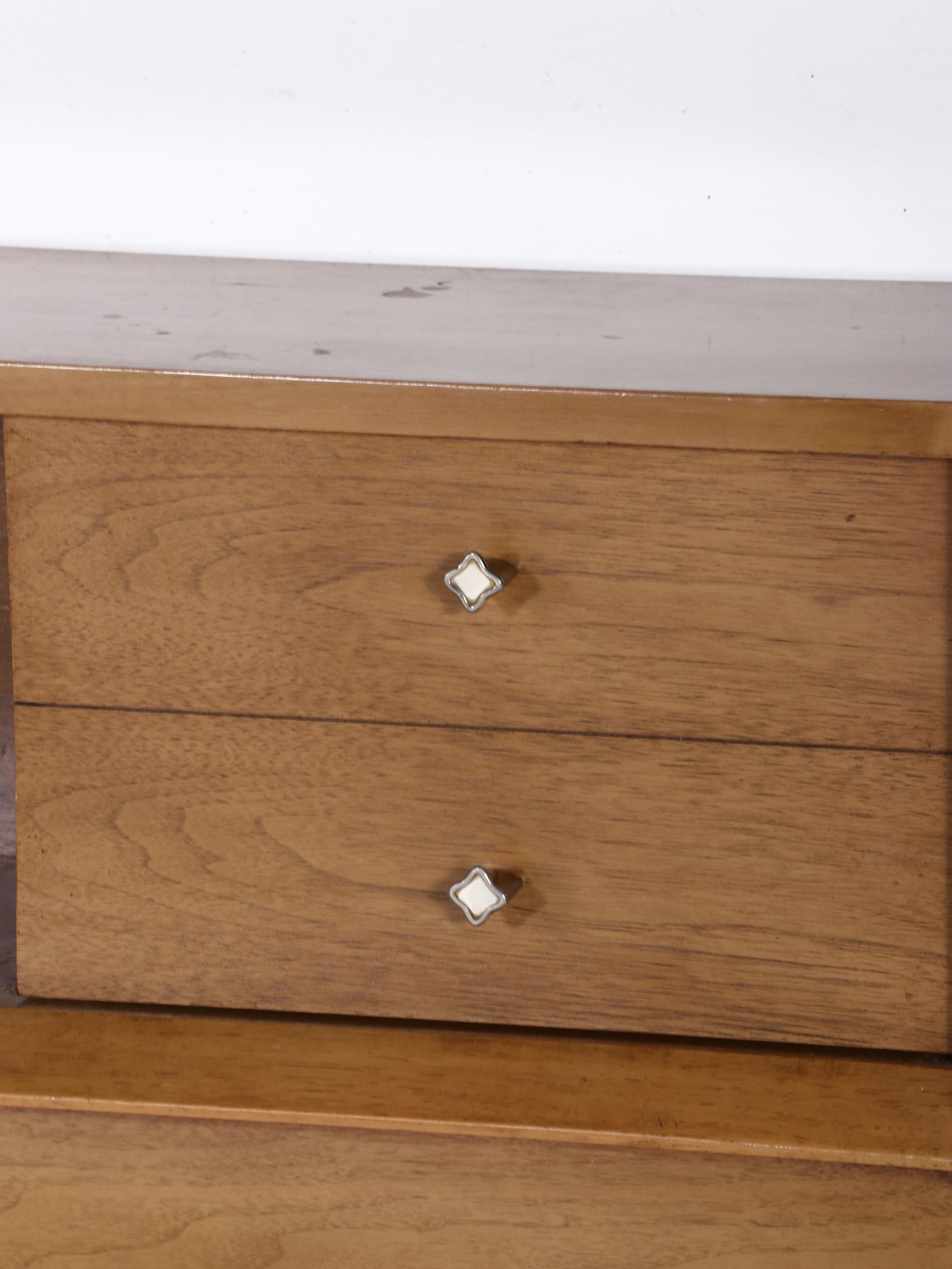 Kent-Coffey "The Auburn" Mid Century Modern Walnut and Pecan Full Size Headboard