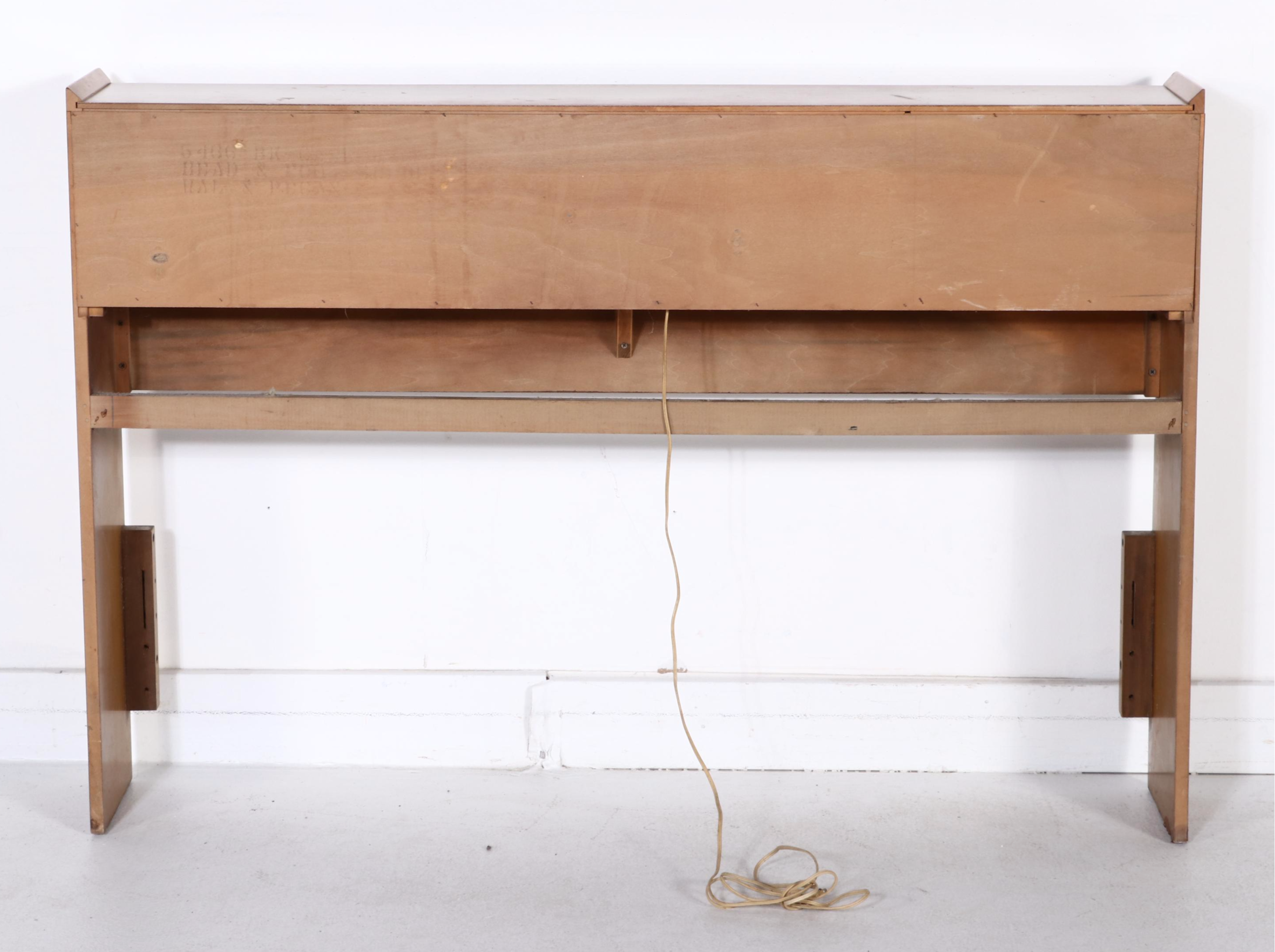 Kent-Coffey "The Auburn" Mid Century Modern Walnut and Pecan Full Size Headboard