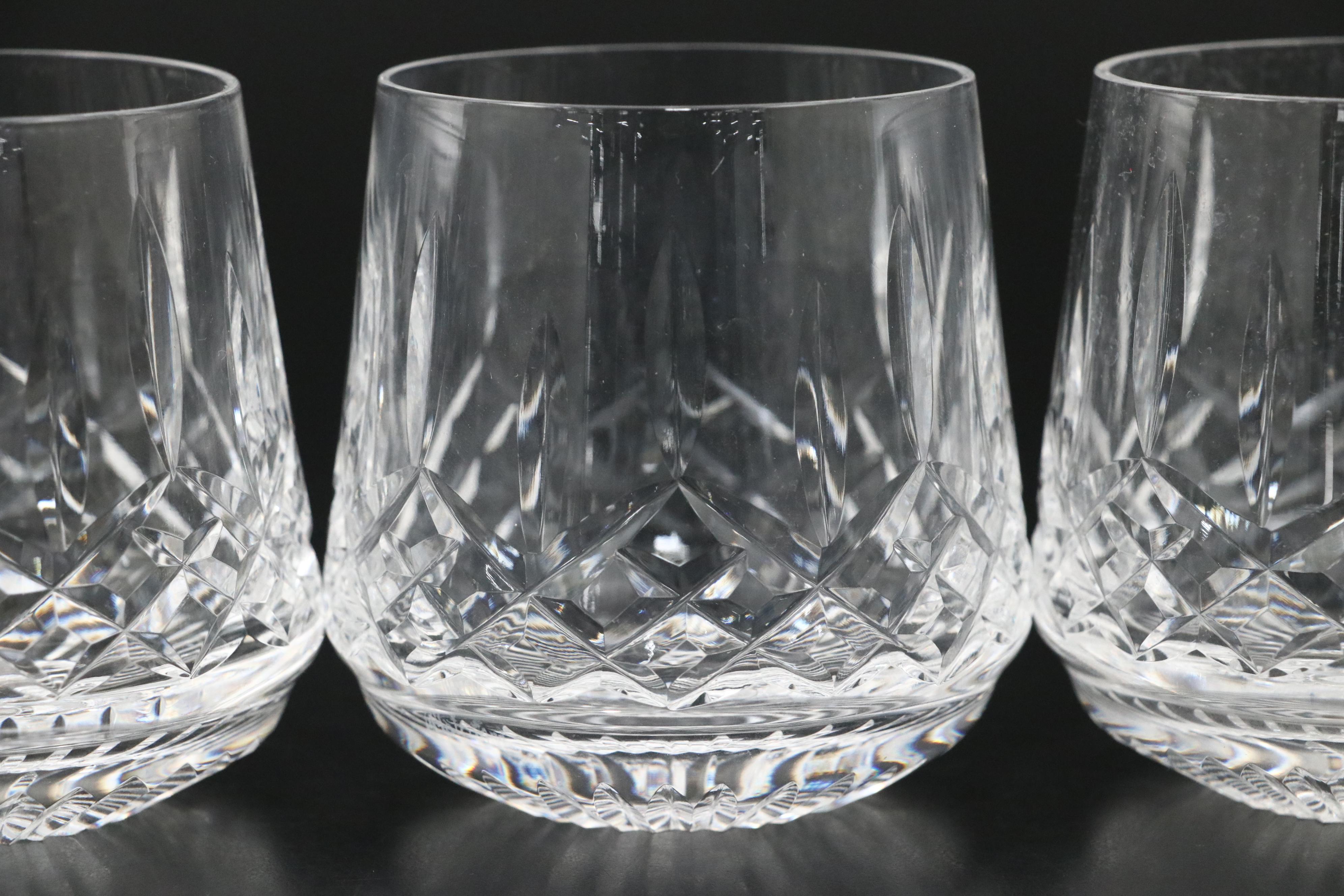 Waterford Crystal "Lismore" Roly Poly Glasses