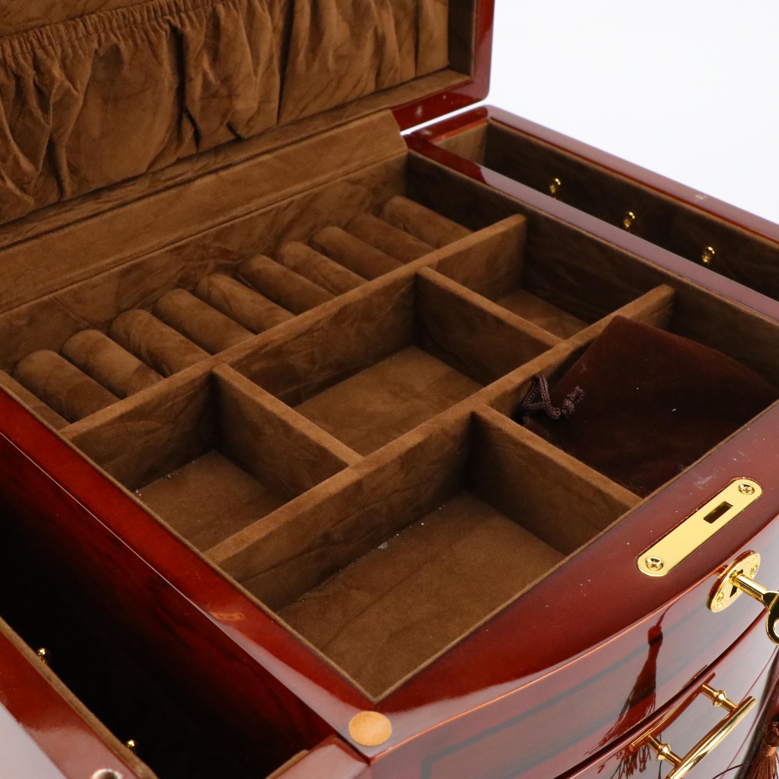 Jere High Gloss Finish Jewelry Box